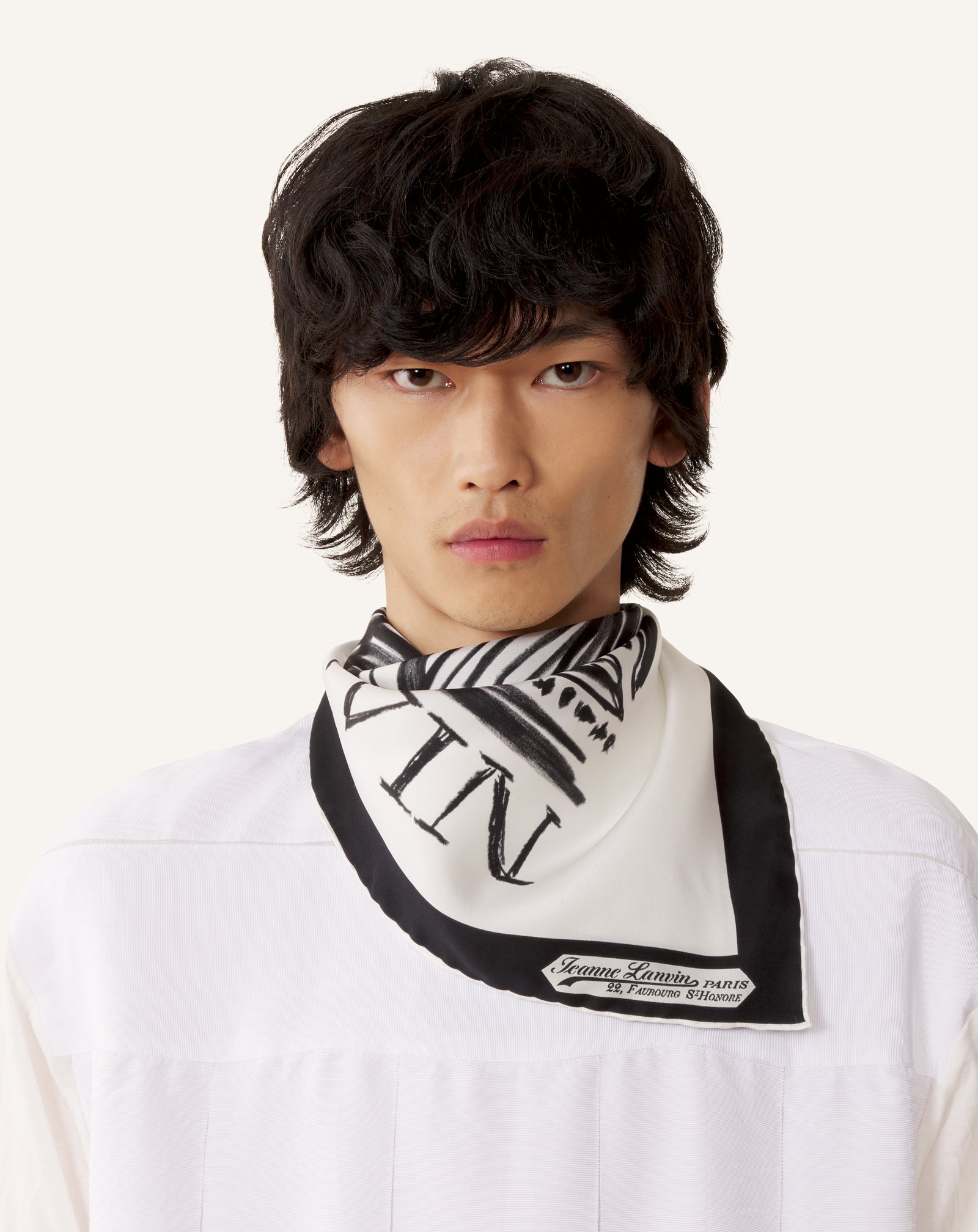 FOULARD EN SOIE IMPRIMÉ MÈRE & ENFANT