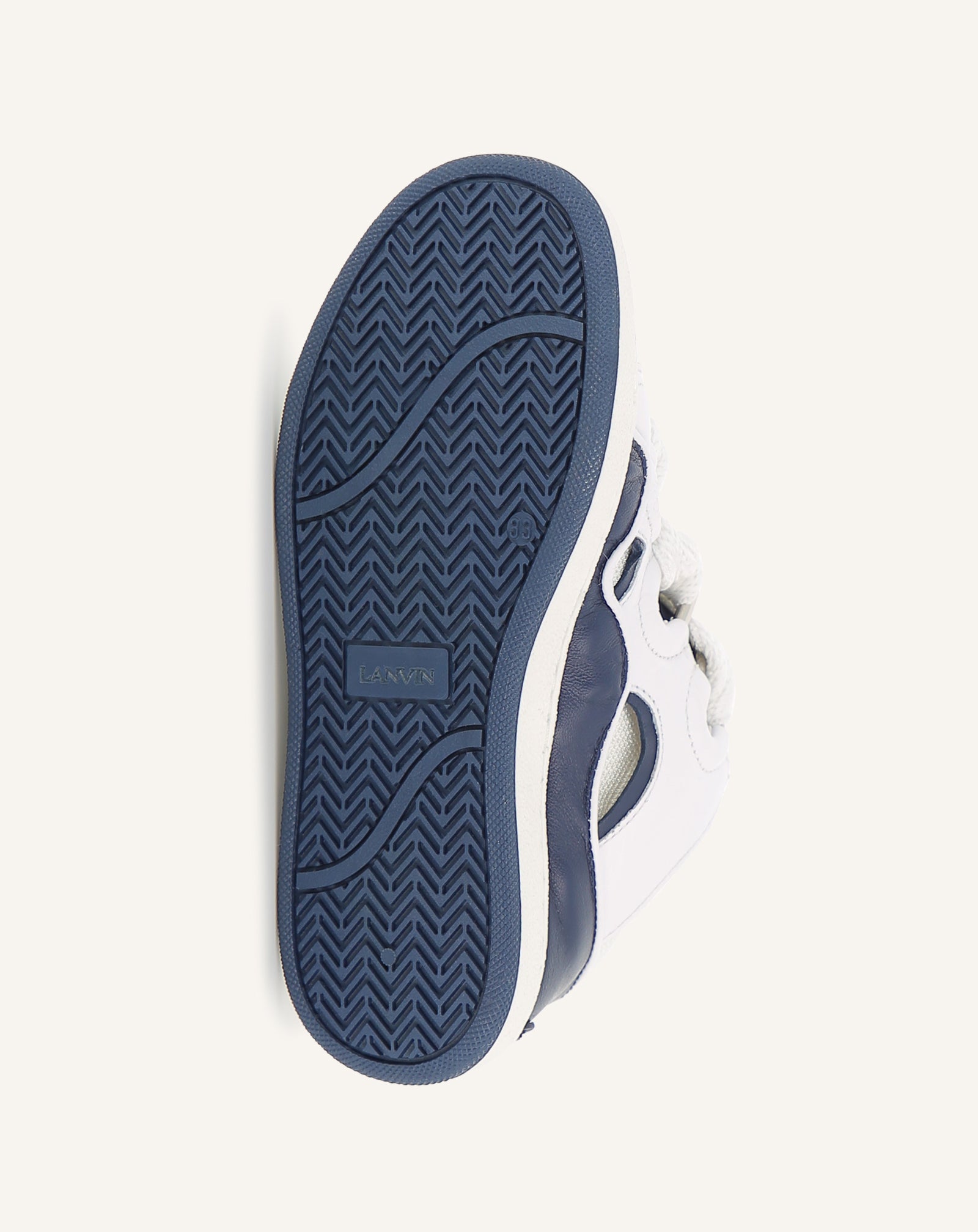 BLUE LACE-UP TRAINERS