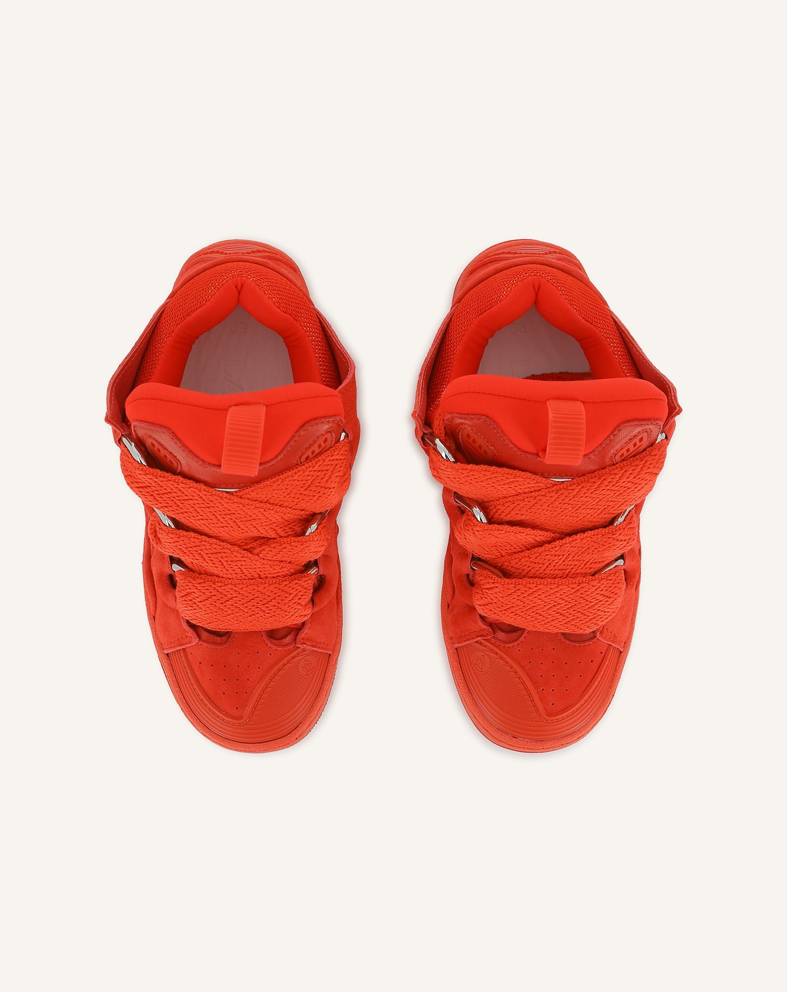 Red Lace-up Trainers | Lanvin