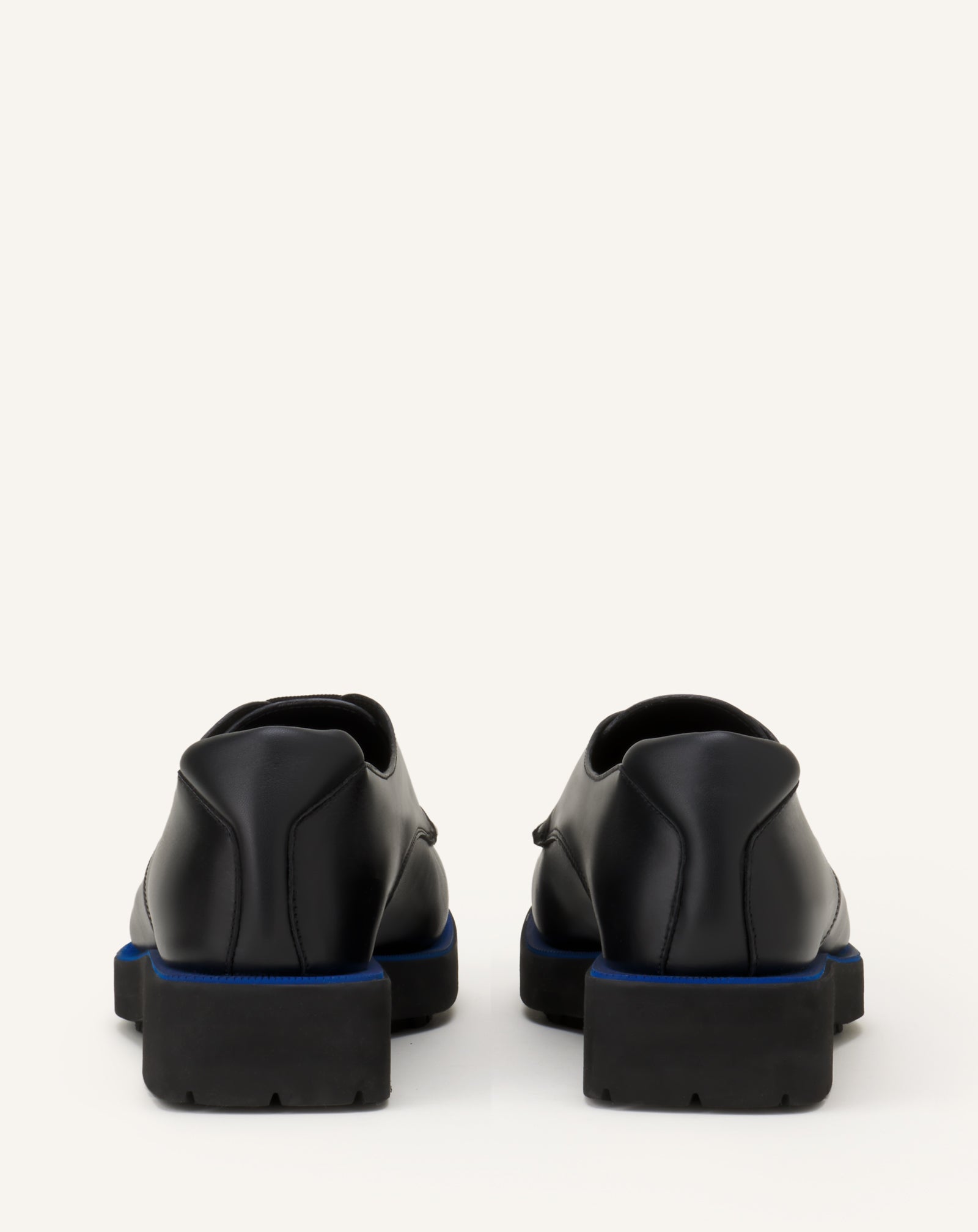 BLACK DERBY SHOES IN SOFT LEATHER