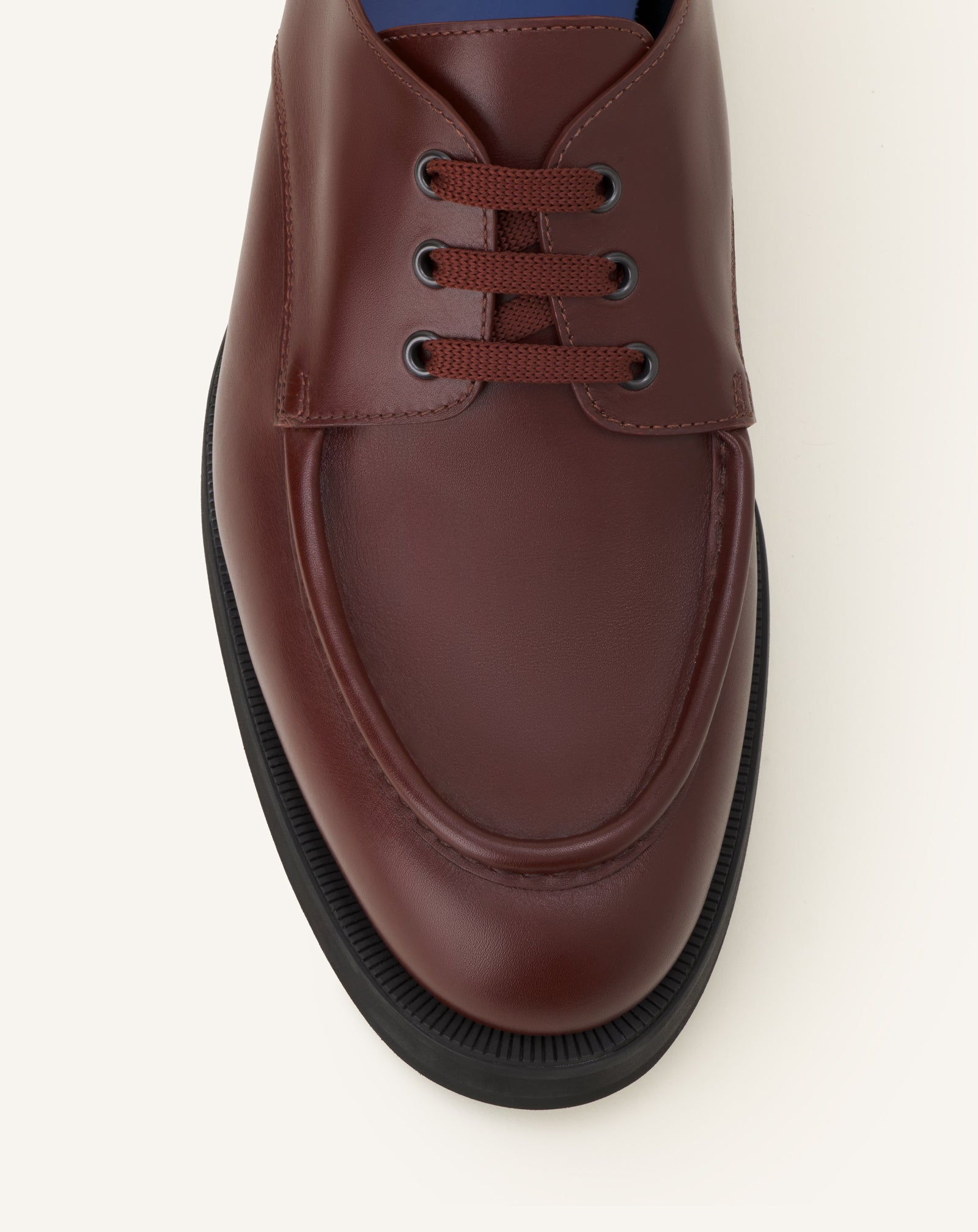 BROWN DERBY SHOES IN SOFT LEATHER