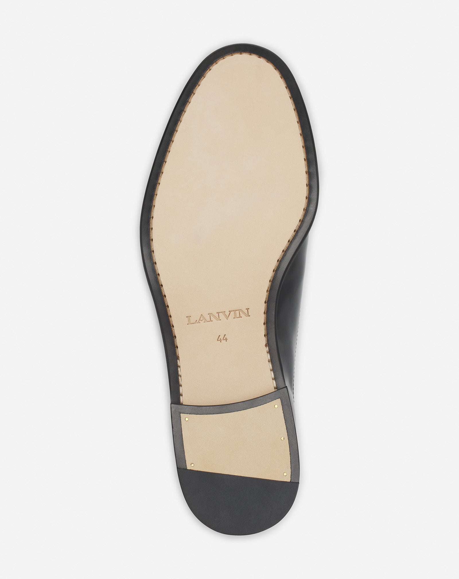 DERBIES LANVIN SIGNATURE EN CUIR NOIR