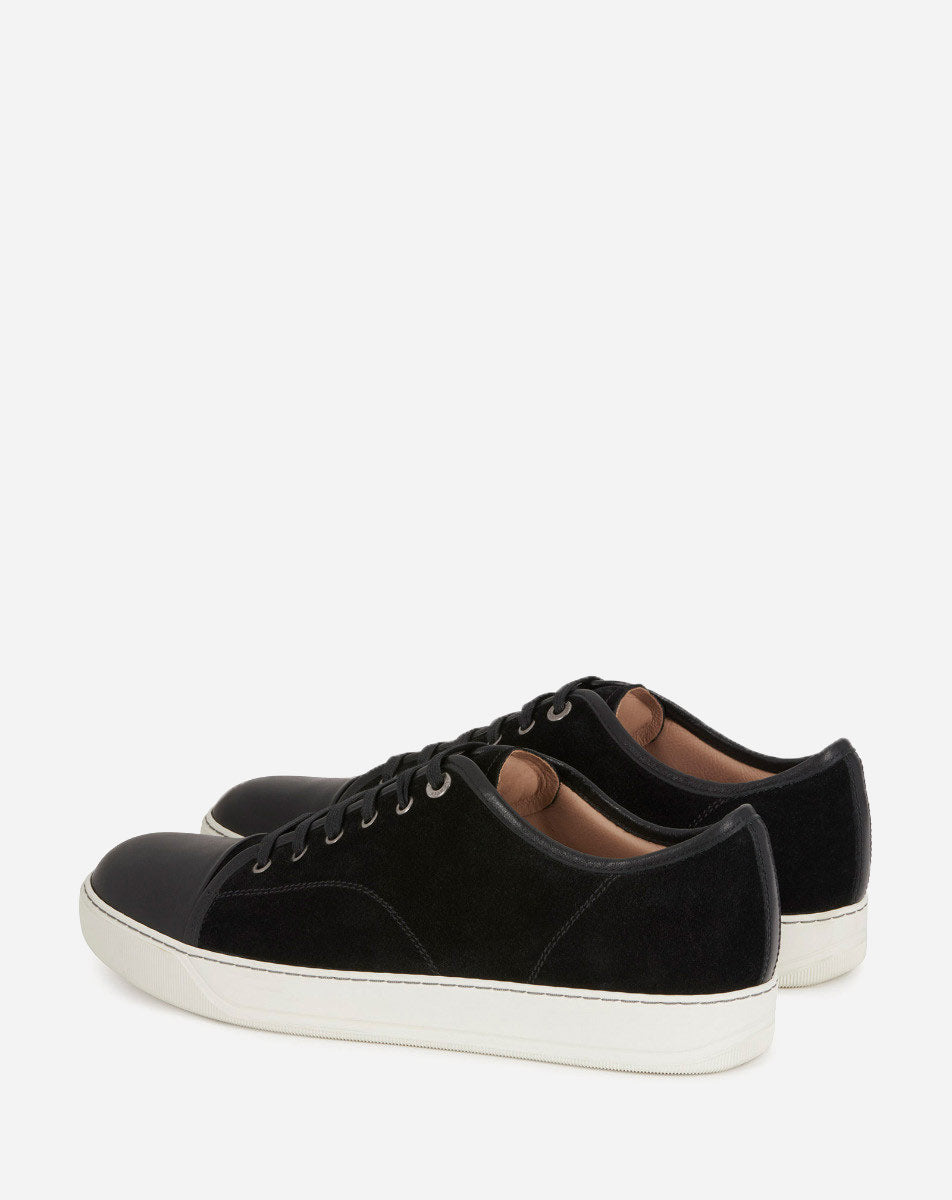 SNEAKERS DBB1 EN CUIR ET SUEDE NOIR