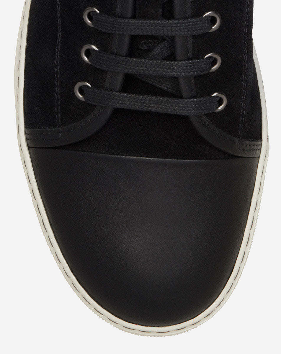 SNEAKERS DBB1 EN CUIR ET SUEDE NOIR