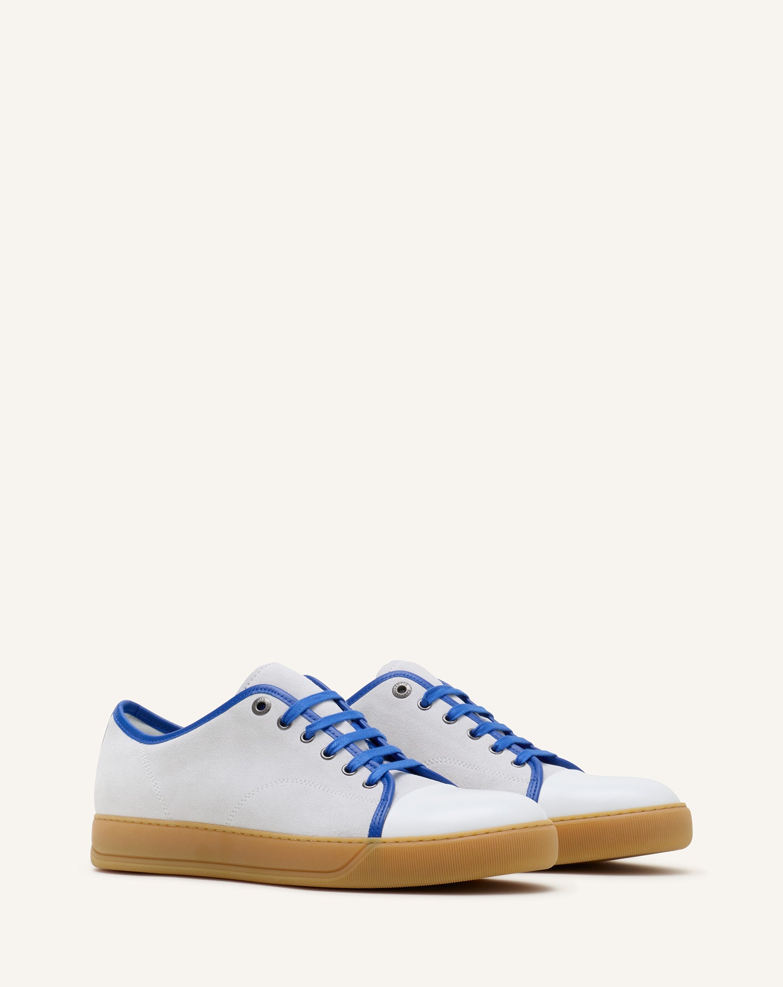 BLUE DBB1 LEATHER AND SUEDE SNEAKERS