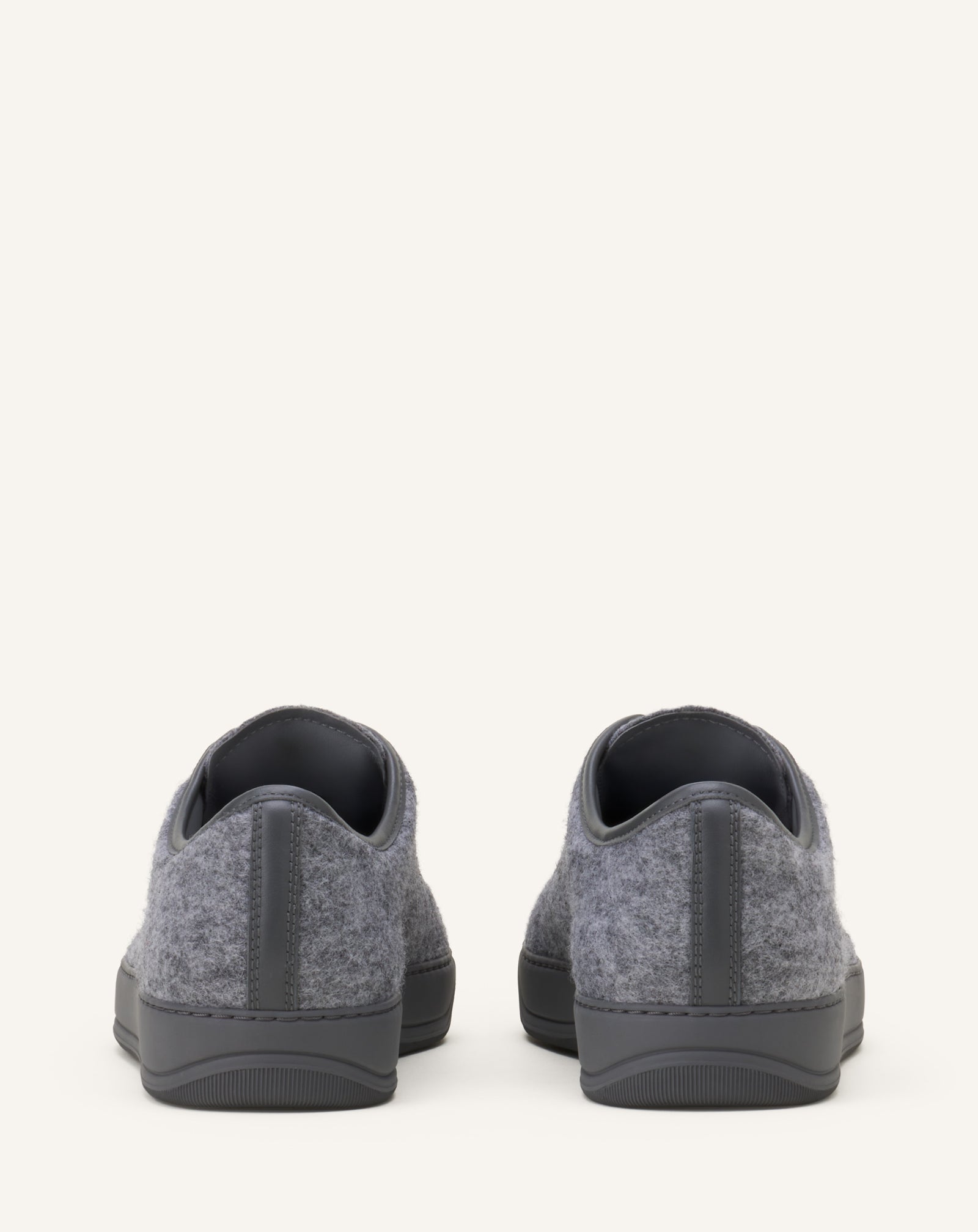 GREY DBB1 SNEAKERS IN FELT AND NAPPA LEATHER