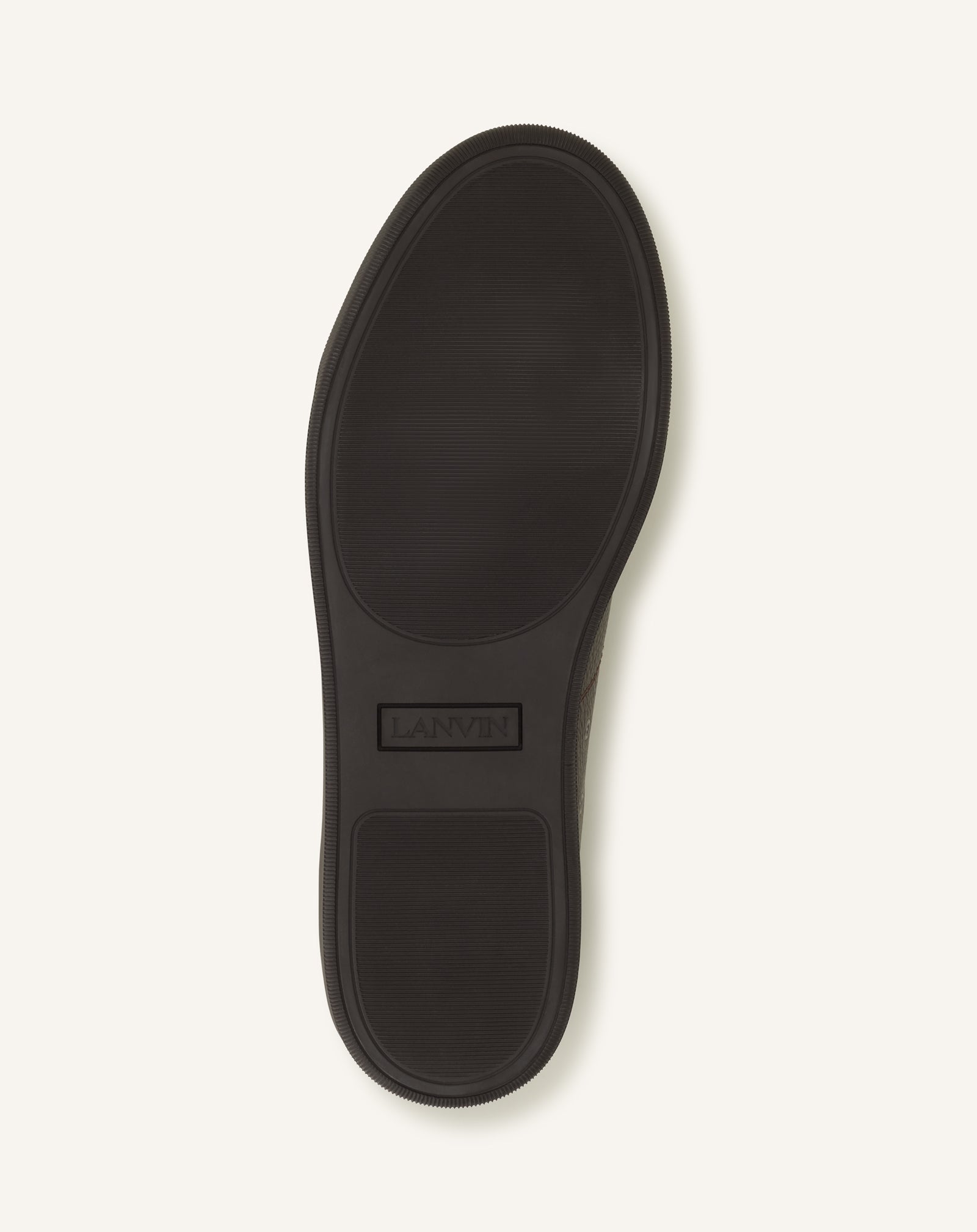 SNEAKERS DBB1 EN CUIR GRAINÉ ET NAPPA MARRON