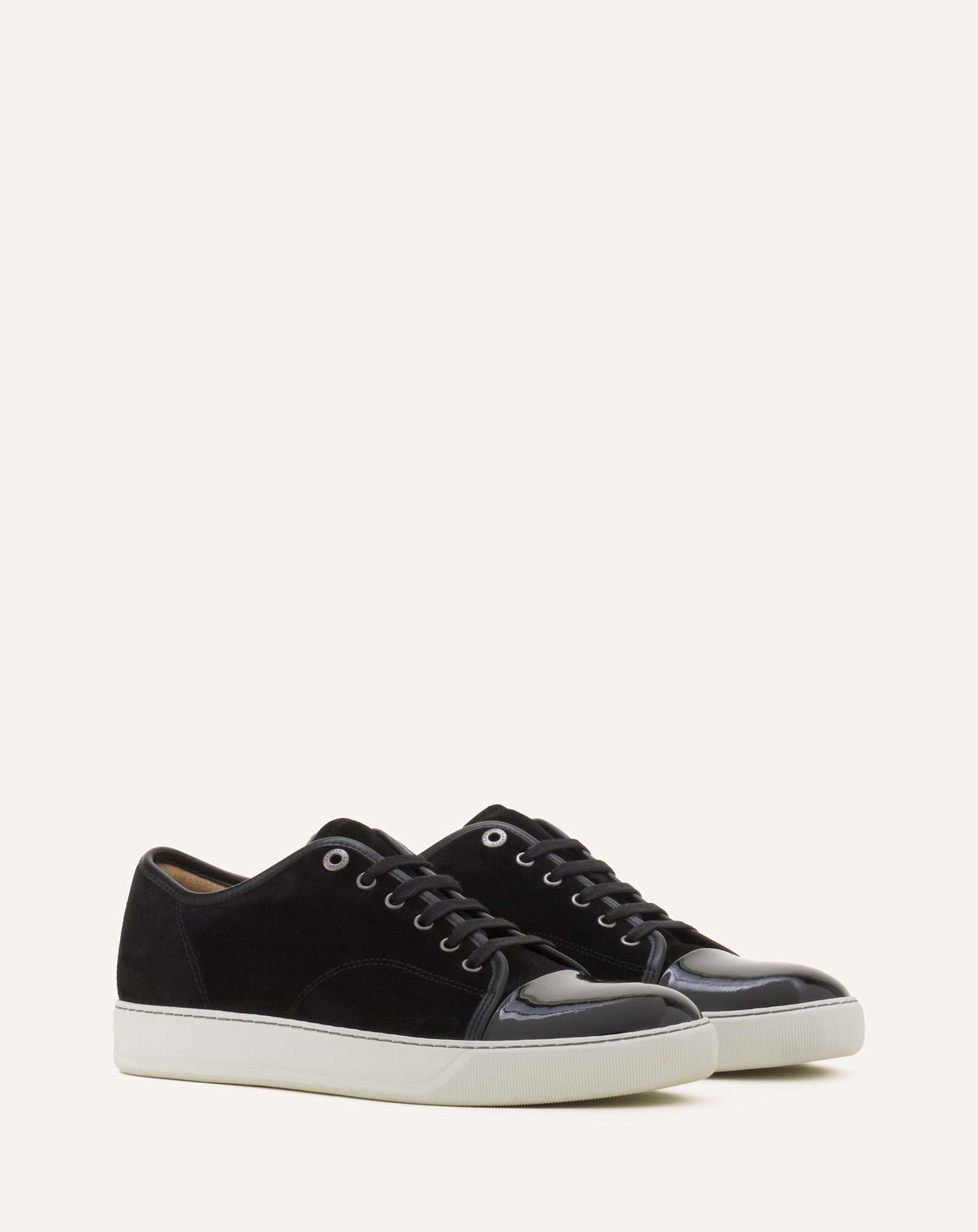 SNEAKERS DBB1 EN SUEDE ET CUIR VERNIS NOIR