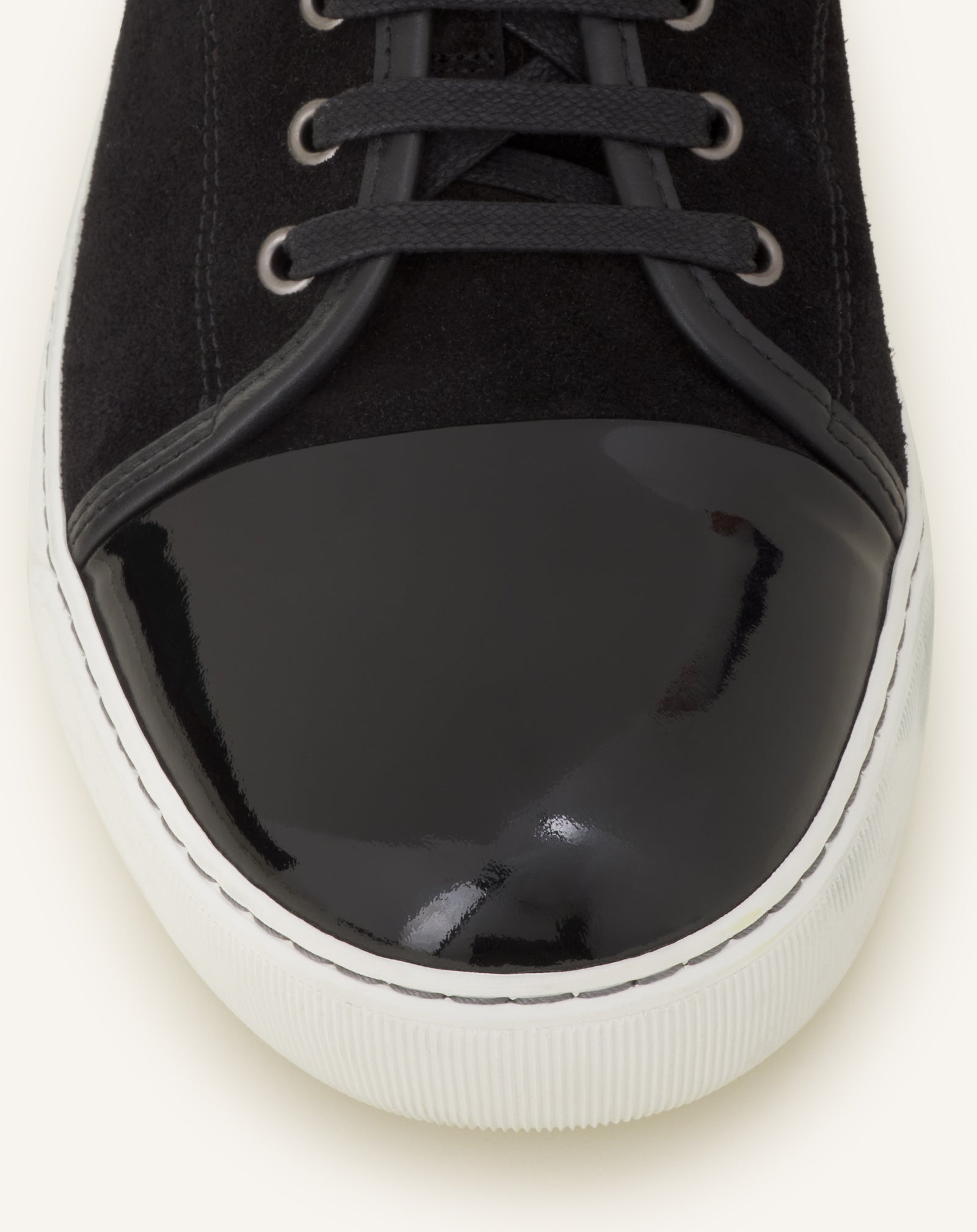 SNEAKERS DBB1 EN SUEDE ET CUIR VERNIS NOIR