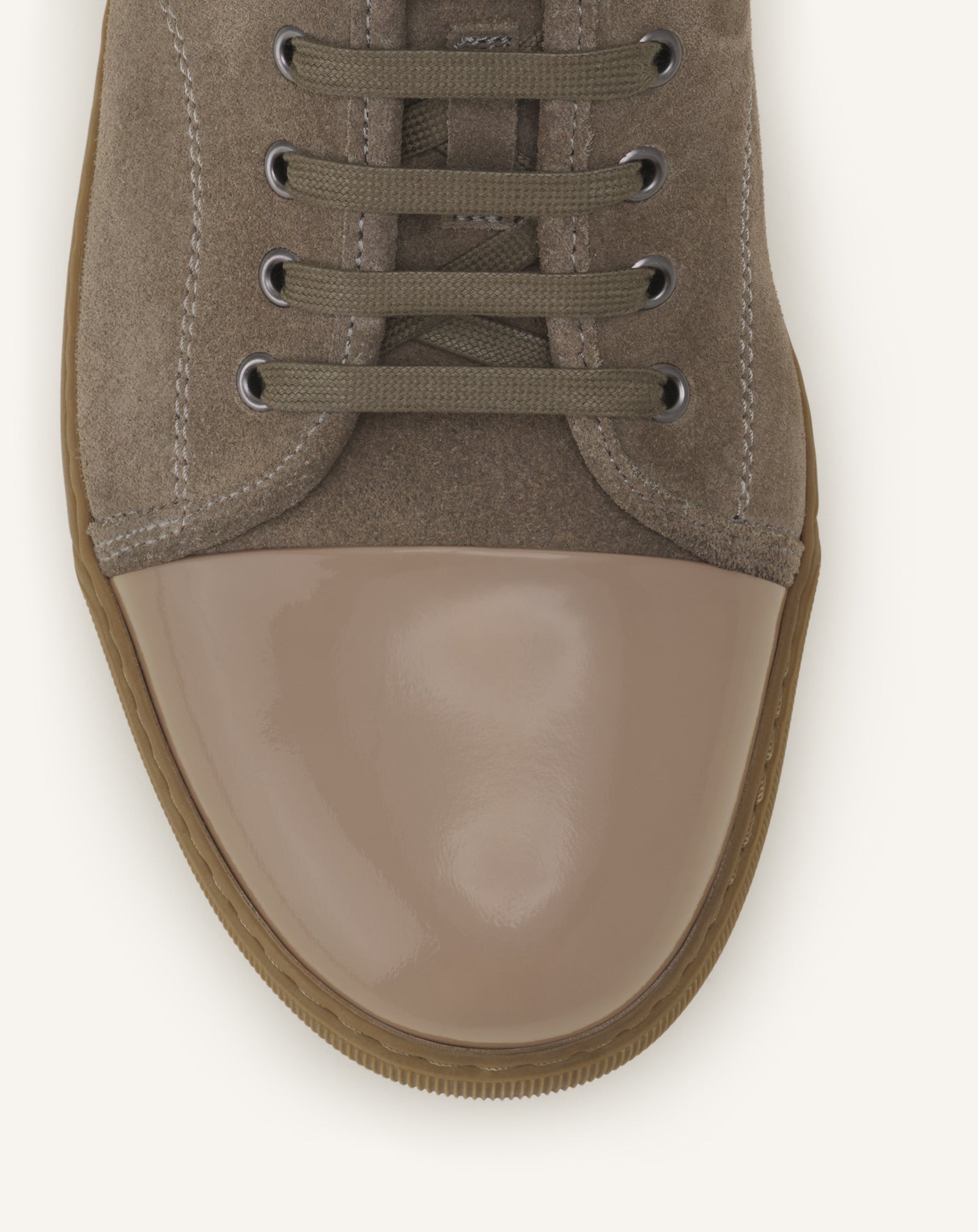 SNEAKERS DBB1 EN SUEDE ET CUIR VERNIS