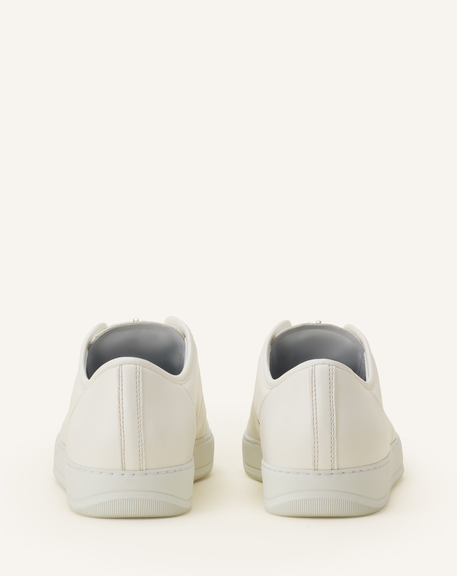 WHITE DBB1 ZIP SNEAKERS IN LEATHER