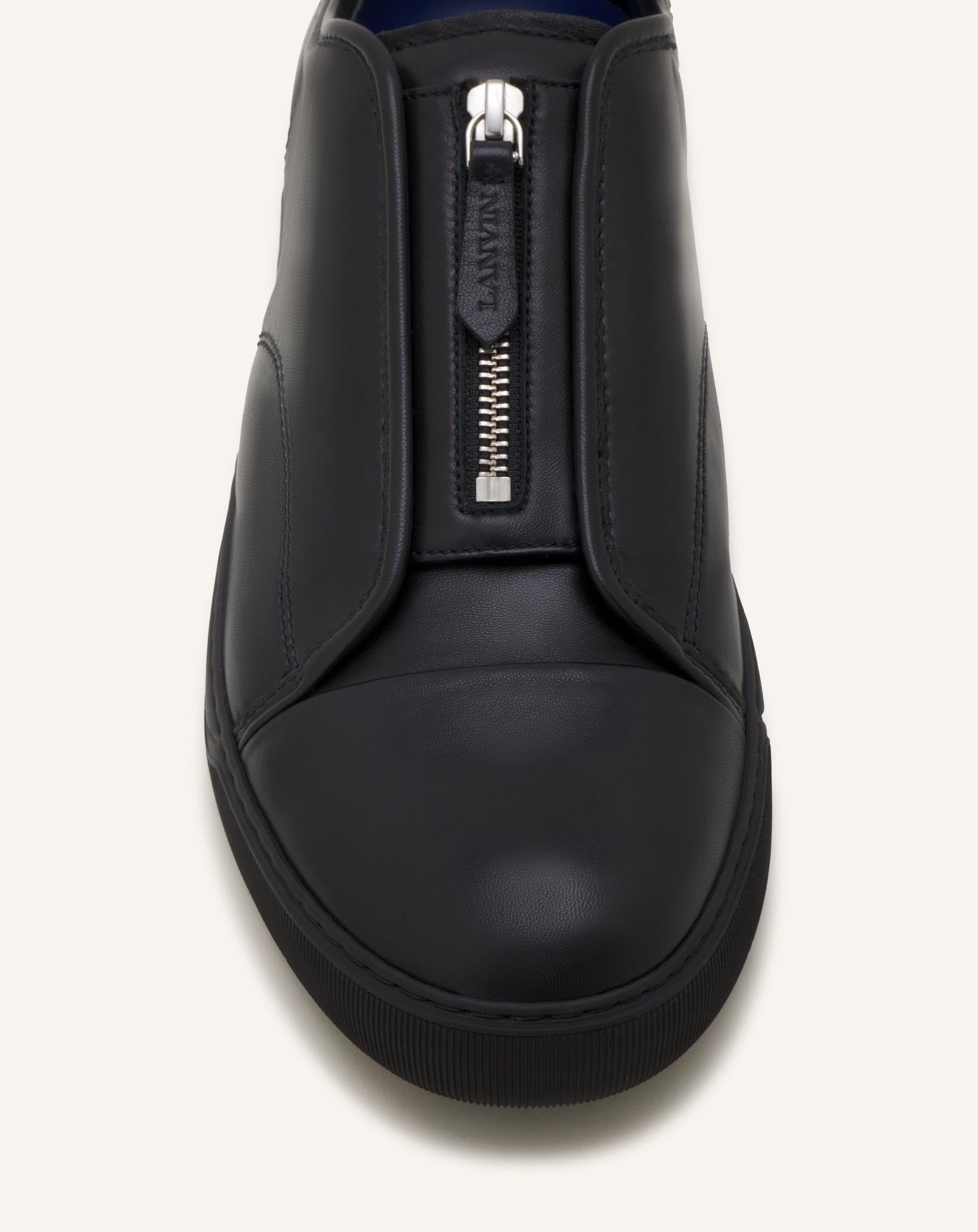SNEAKERS DBB1 ZIP EN CUIR NOIR