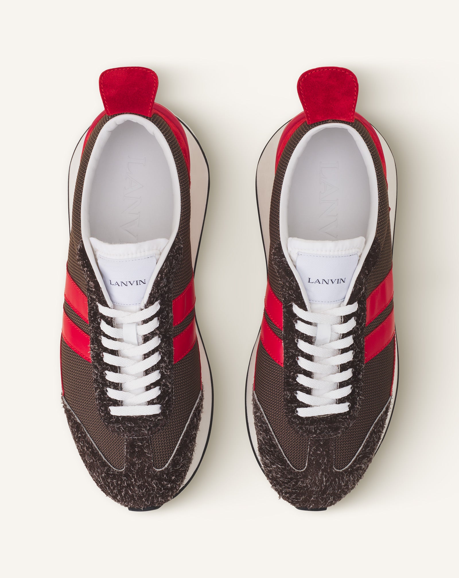 SNEAKERS BUMPR EN MESH MARRON