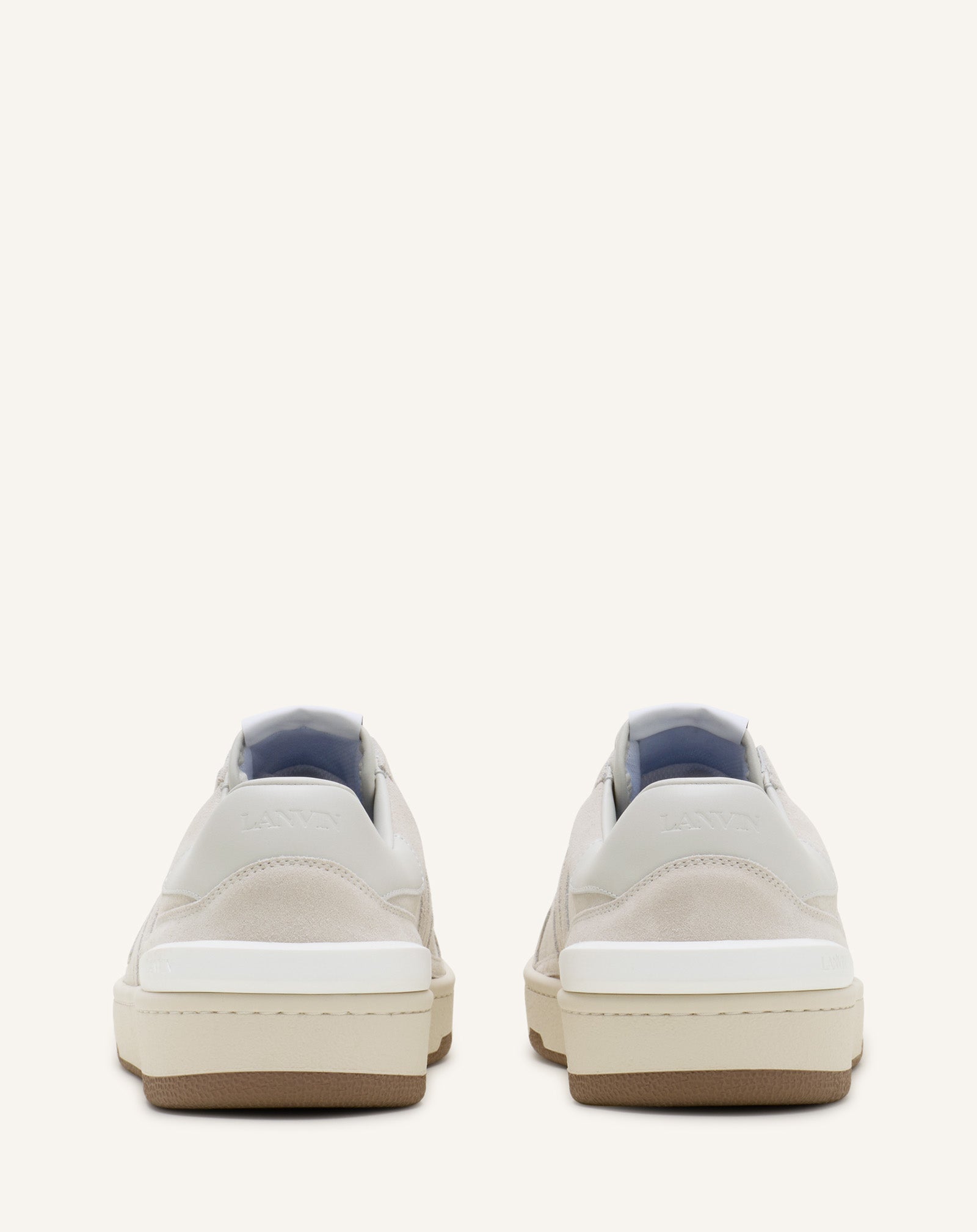 WHITE CLAY SNEAKERS IN MESH AND LEATHER