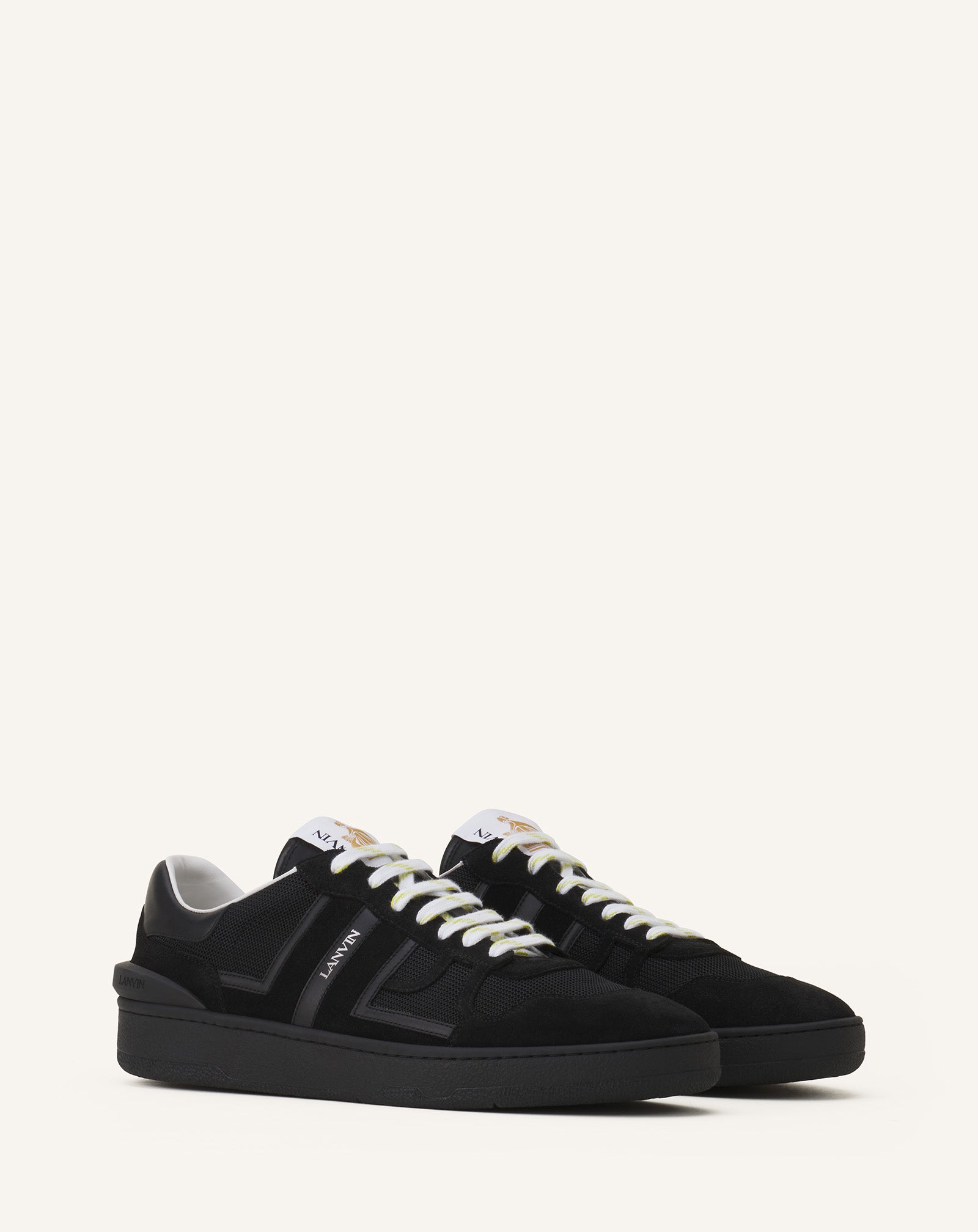 Black Clay Mesh Sneakers | Lanvin