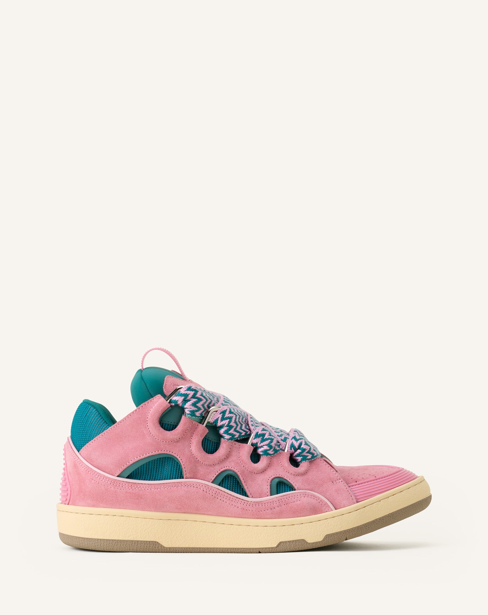Green Curb Leather Sneakers | Lanvin