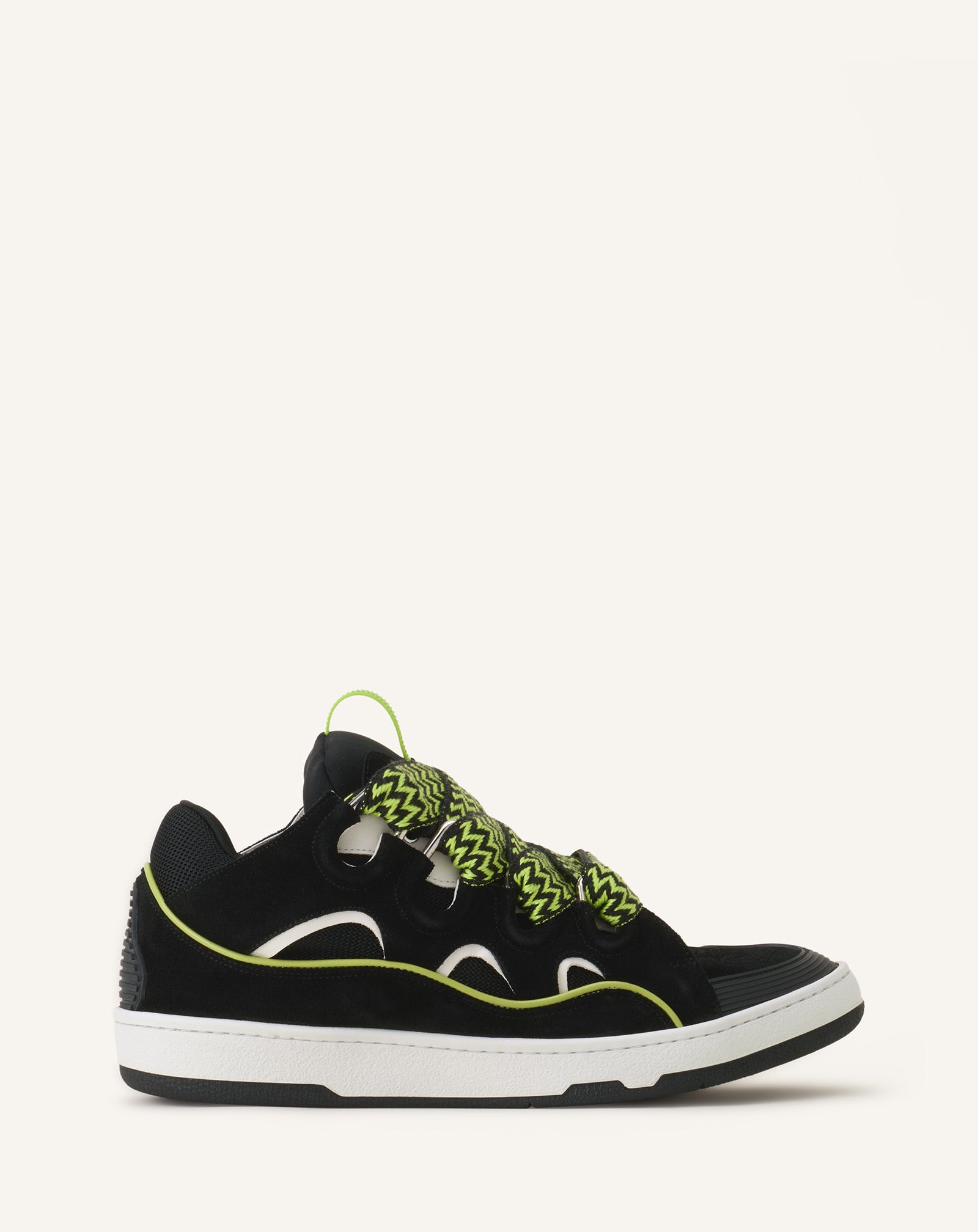 Blue Curb Leather Sneakers | Lanvin