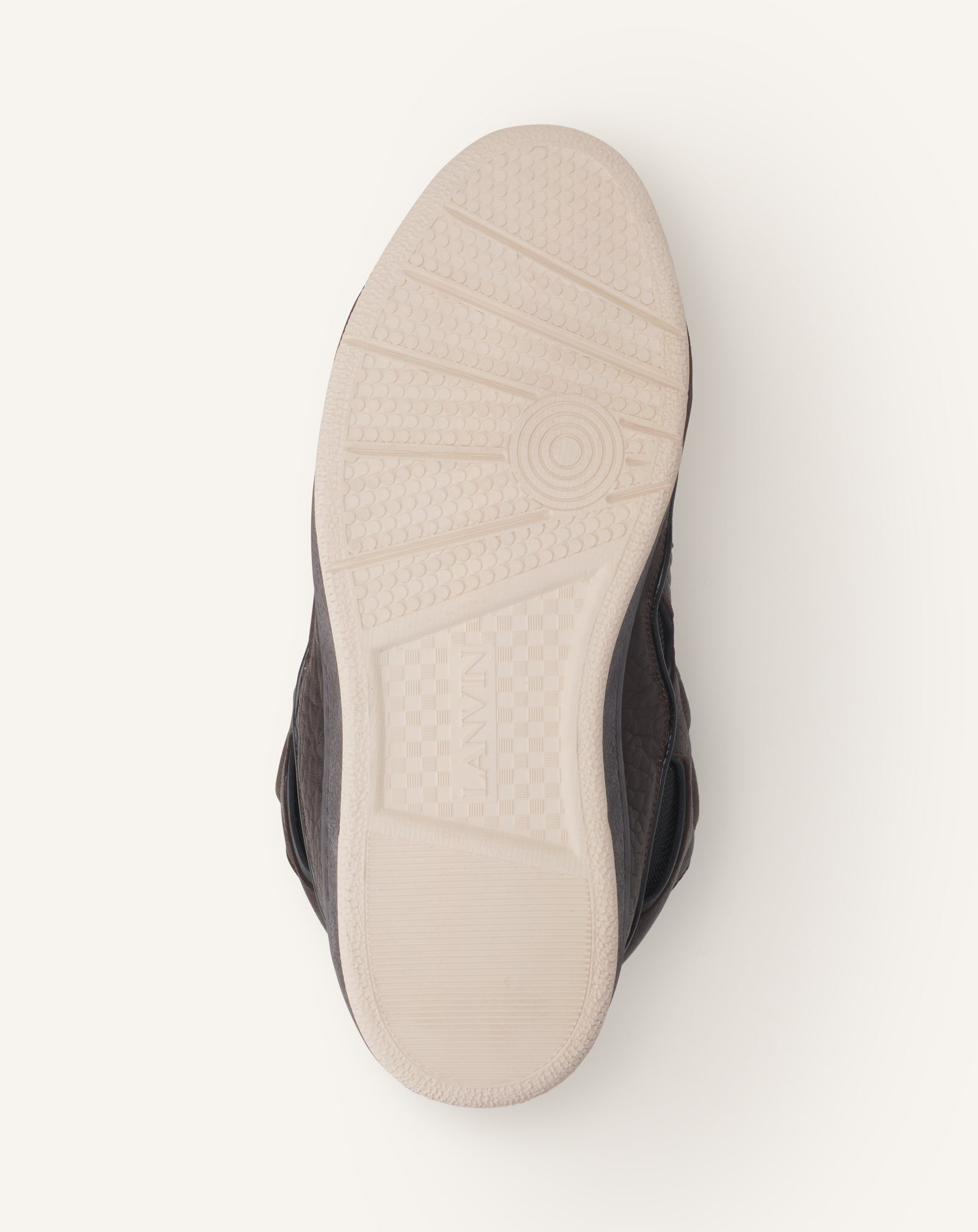 GREY CURB SNEAKERS IN DINO-EFFECT LEATHER