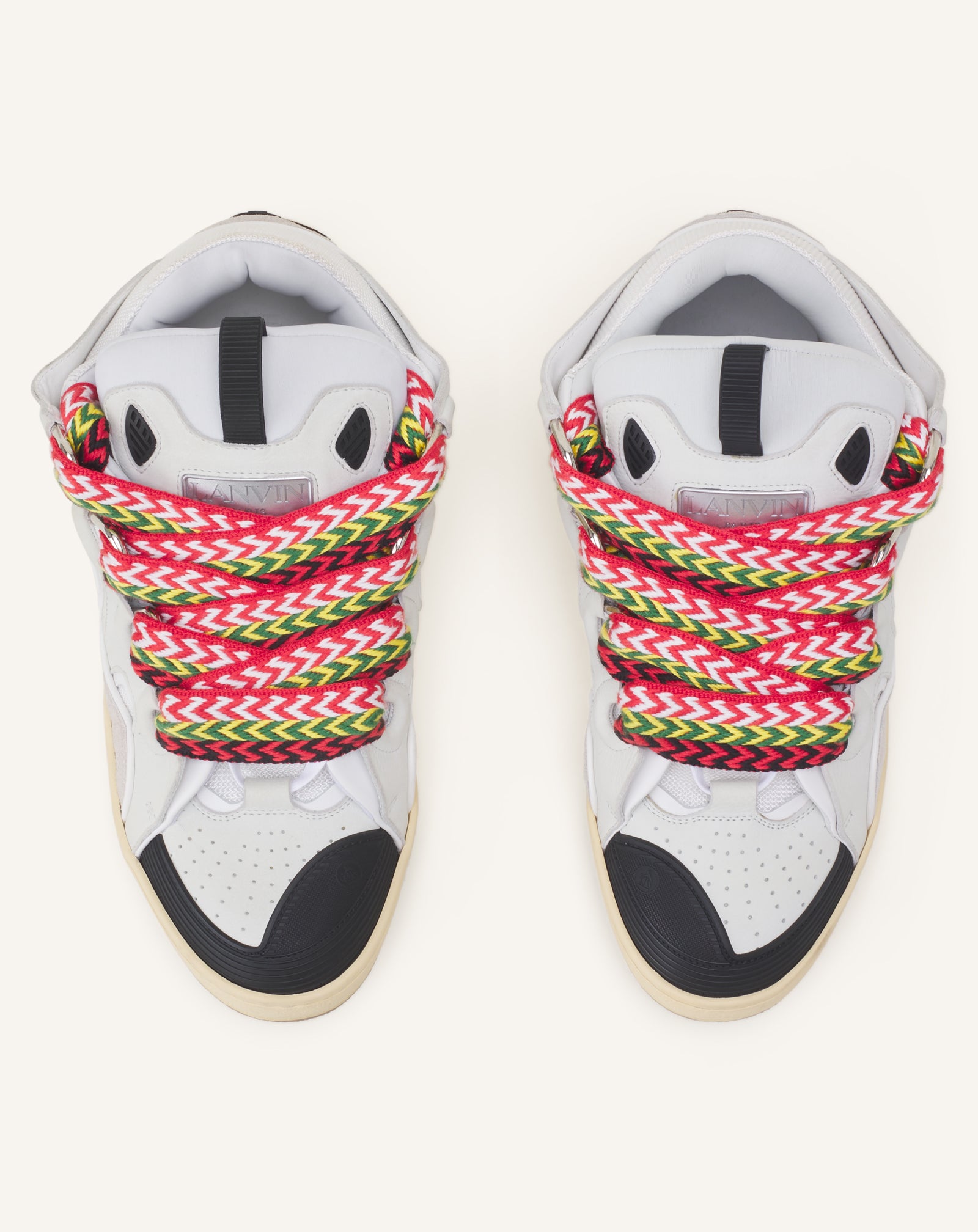 LEATHER CURB SNEAKERS