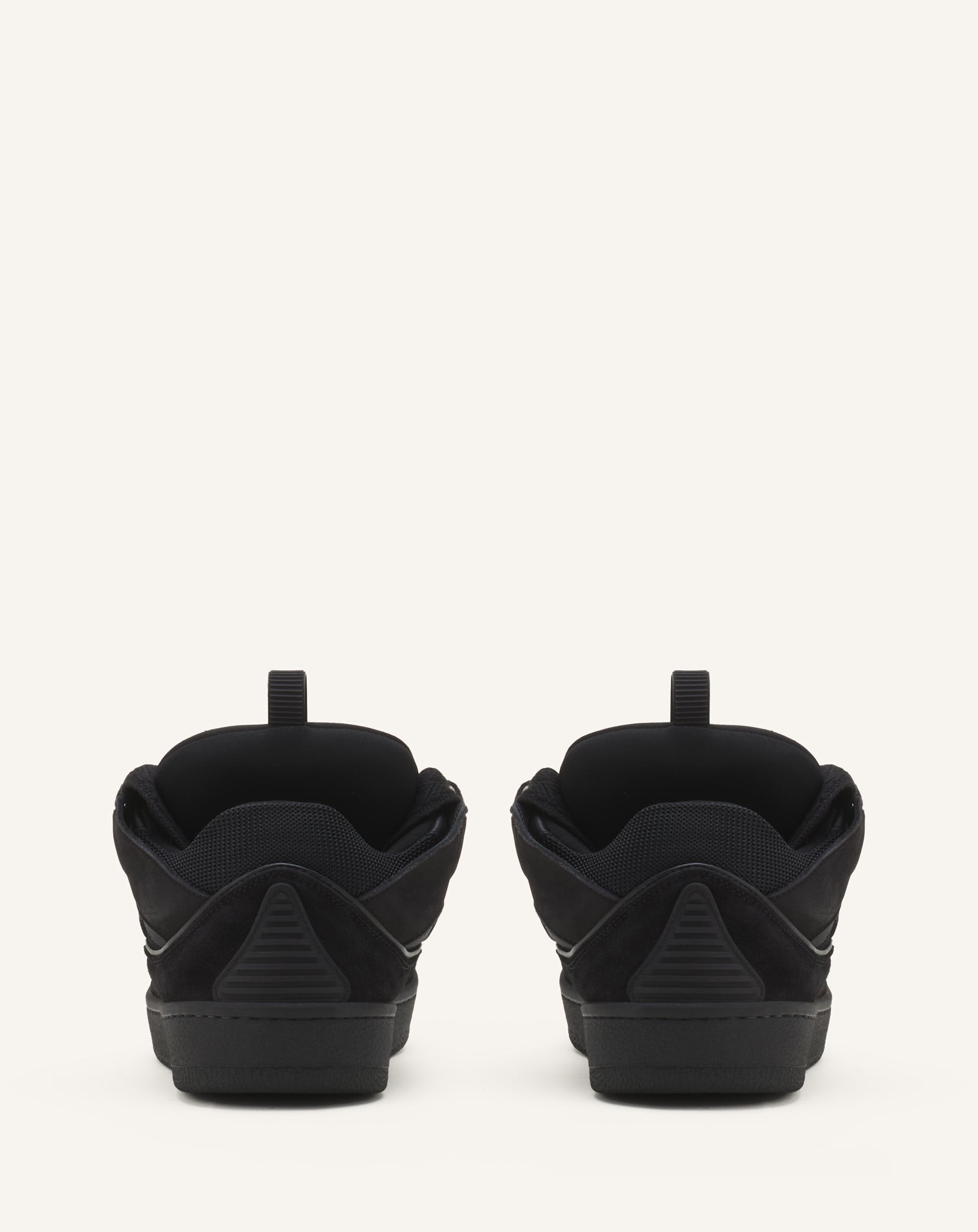 LEATHER CURB SNEAKERS