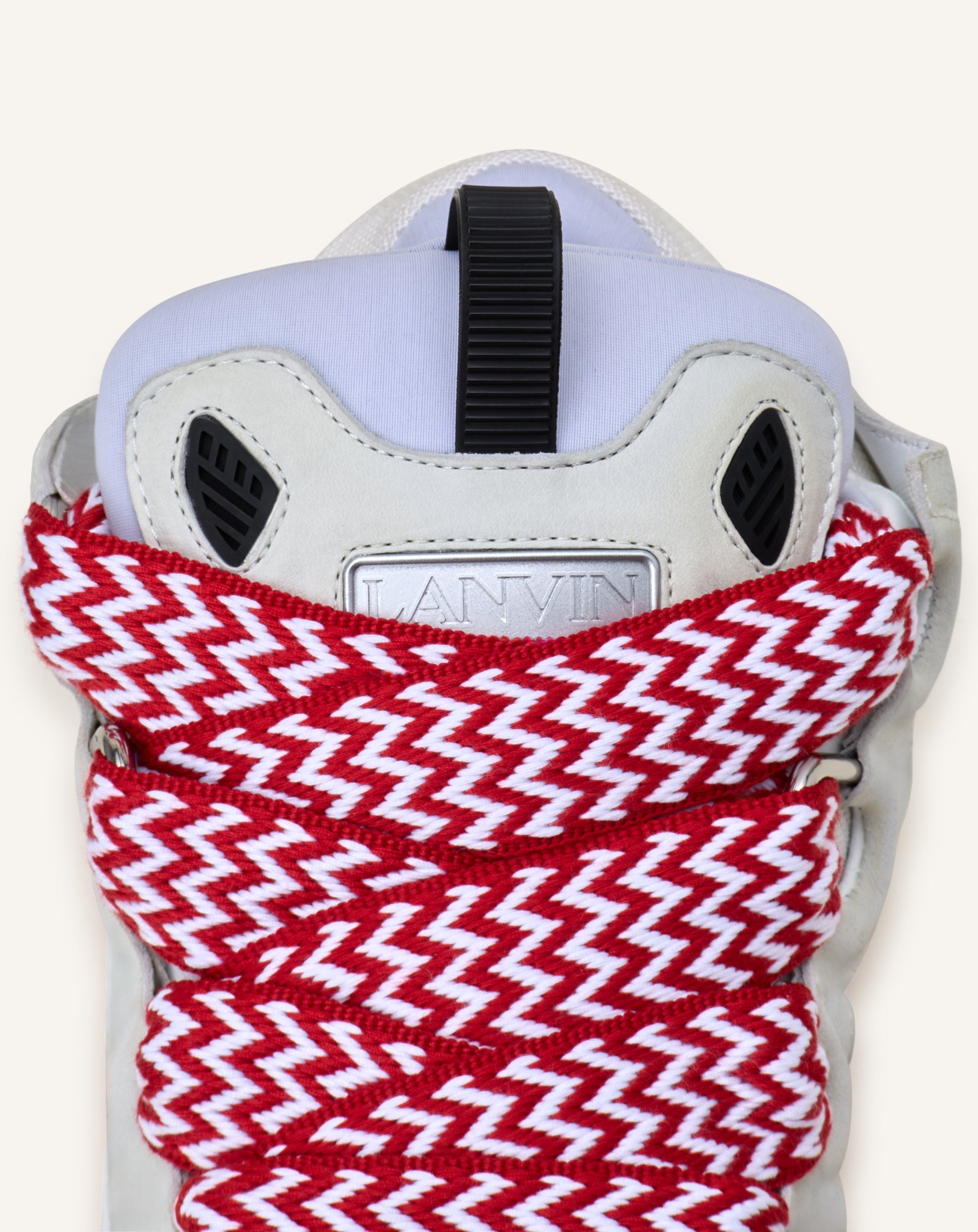 SNEAKERS CURB BICO EN CUIR BLANC