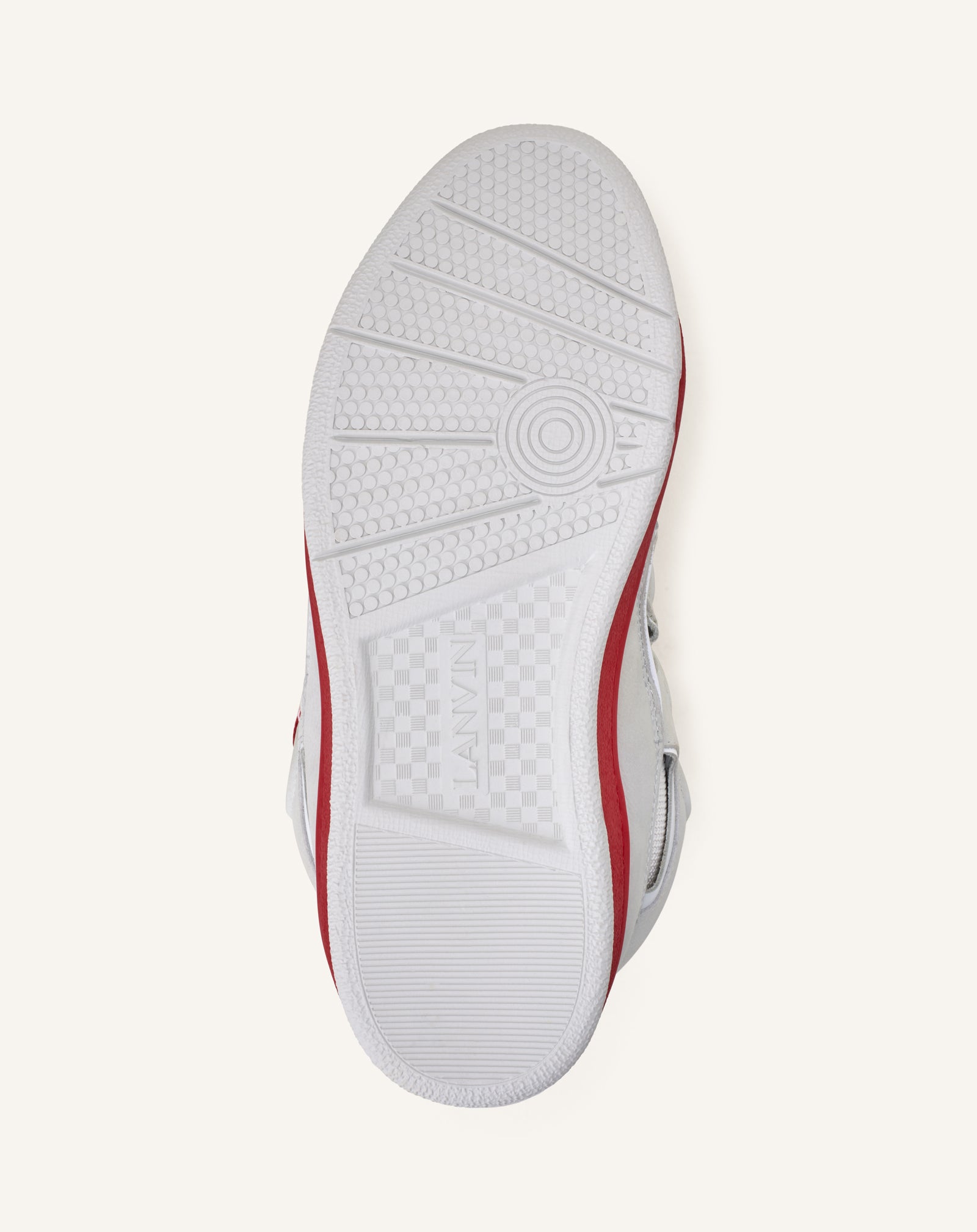 SNEAKERS CURB BICO EN CUIR BLANC
