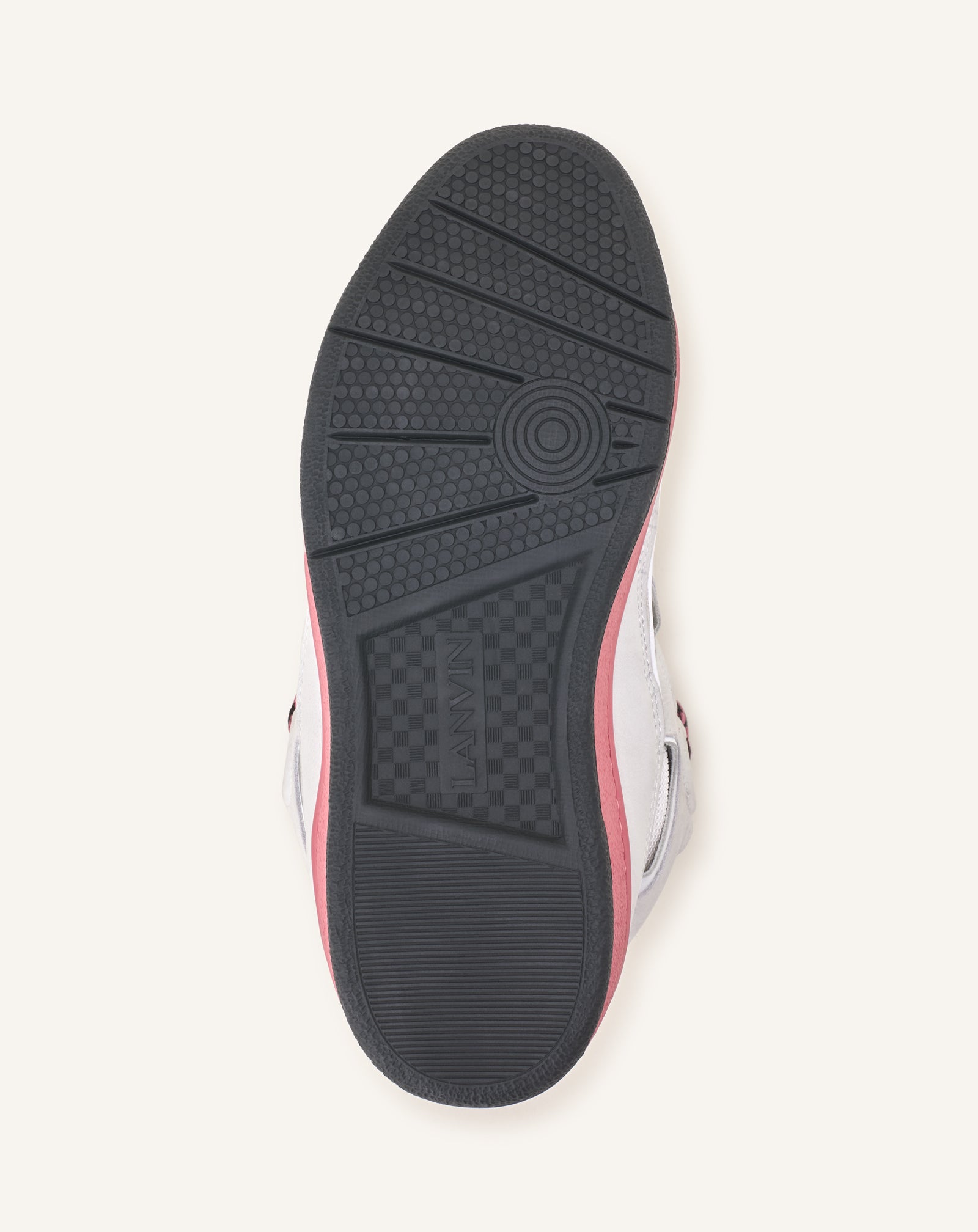 WHITE CURB BICO SNEAKERS IN LEATHER