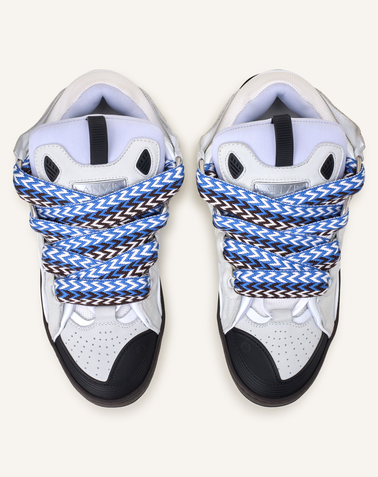 WHITE CURB BICO SNEAKERS IN LEATHER