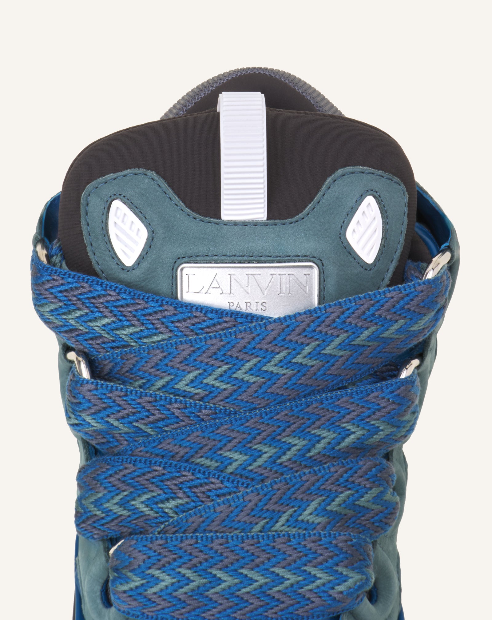 BLUE CURB BICO SNEAKERS IN LEATHER
