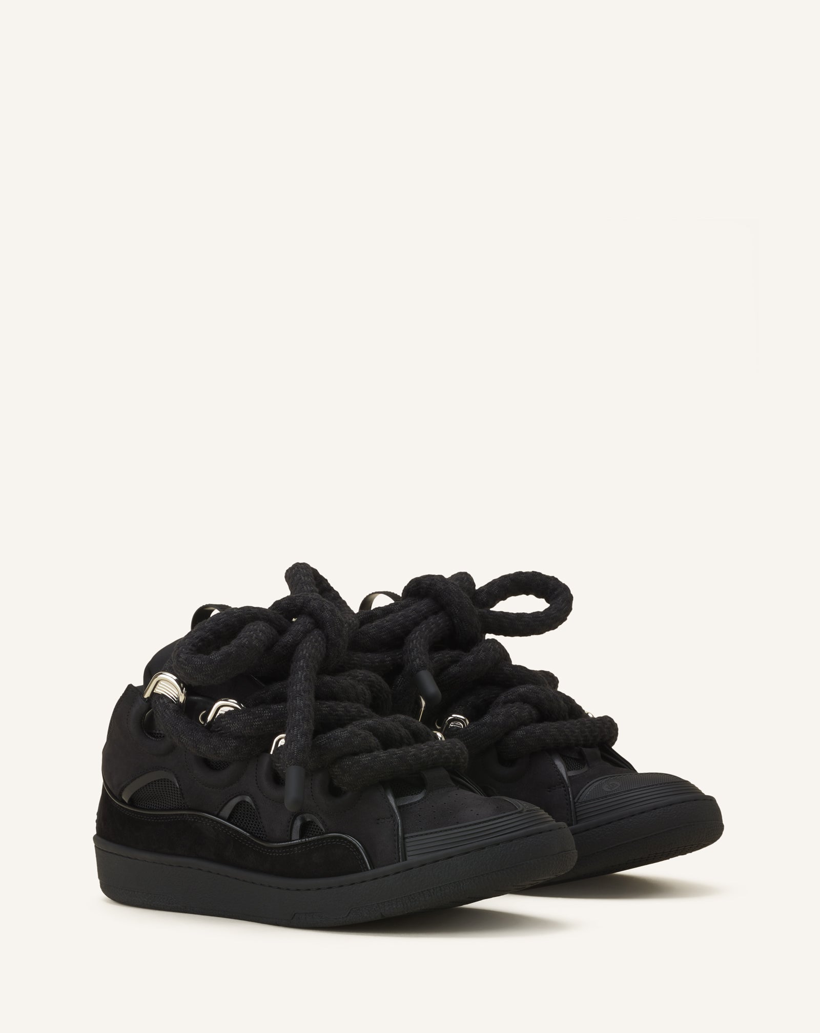 CURB SNAKE SNEAKERS IN LEATHER