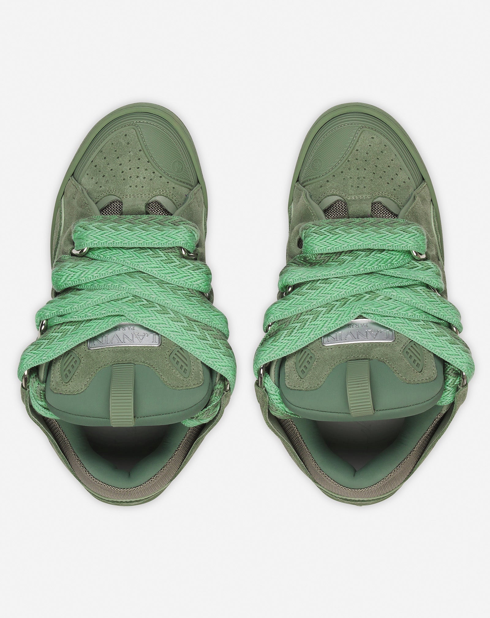 LEATHER CURB SNEAKERS