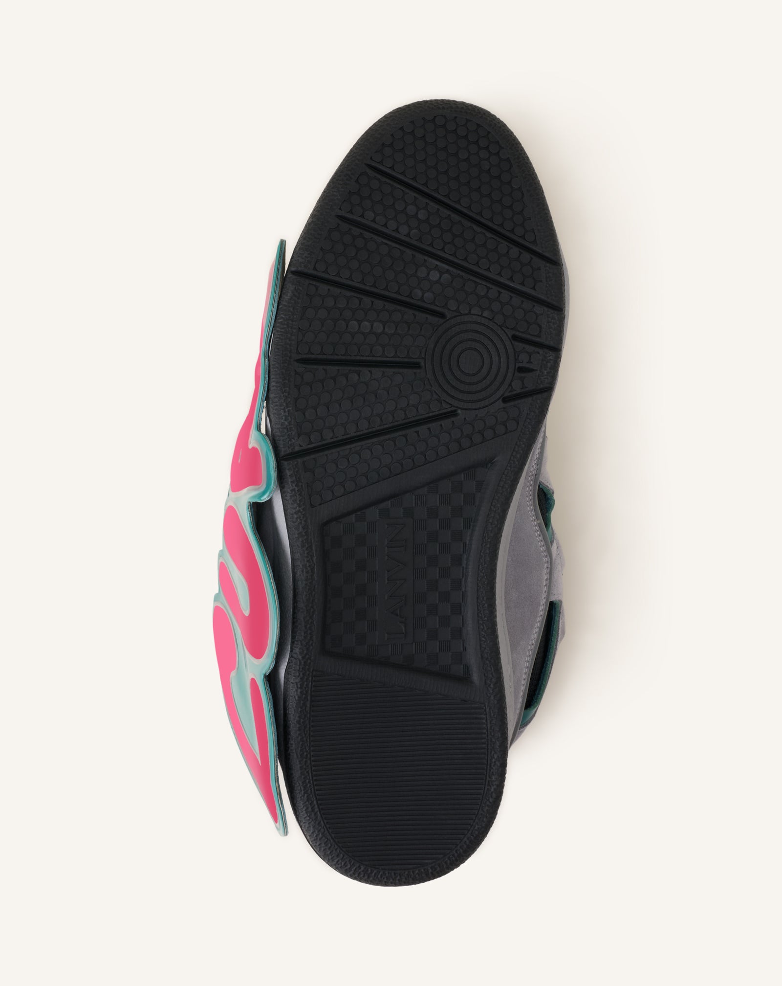 GREEN CURB PATCH  SNEAKERS IN LEATHER