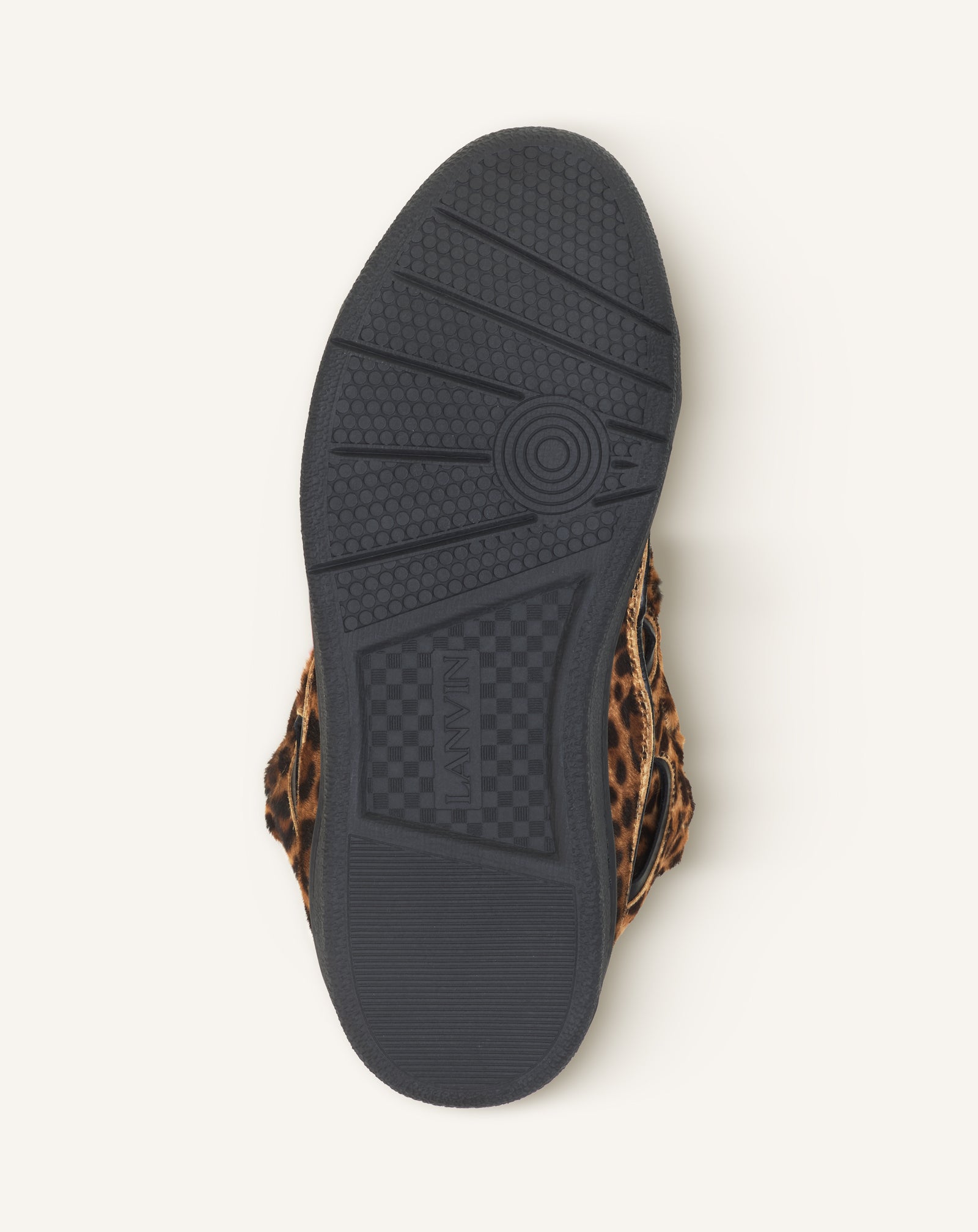 BEIGE CURB SNEAKERS IN PONY