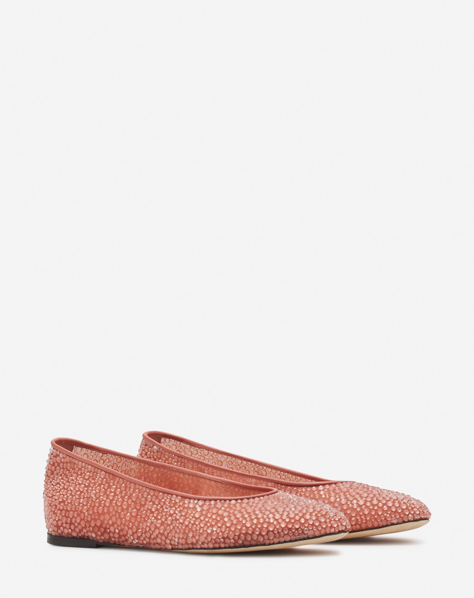 MESH BALLERINA WITH RHINESTONES