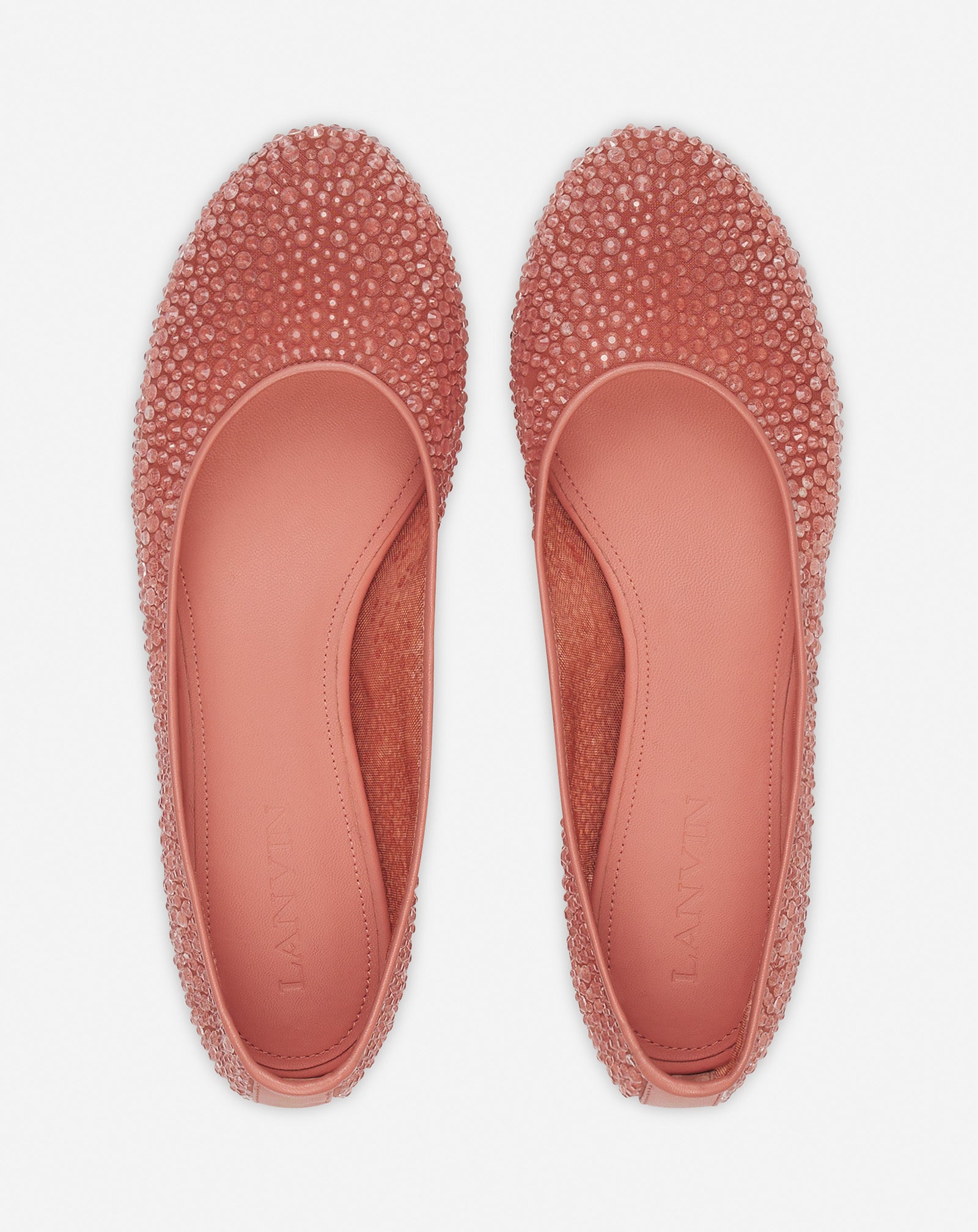 MESH BALLERINA WITH RHINESTONES