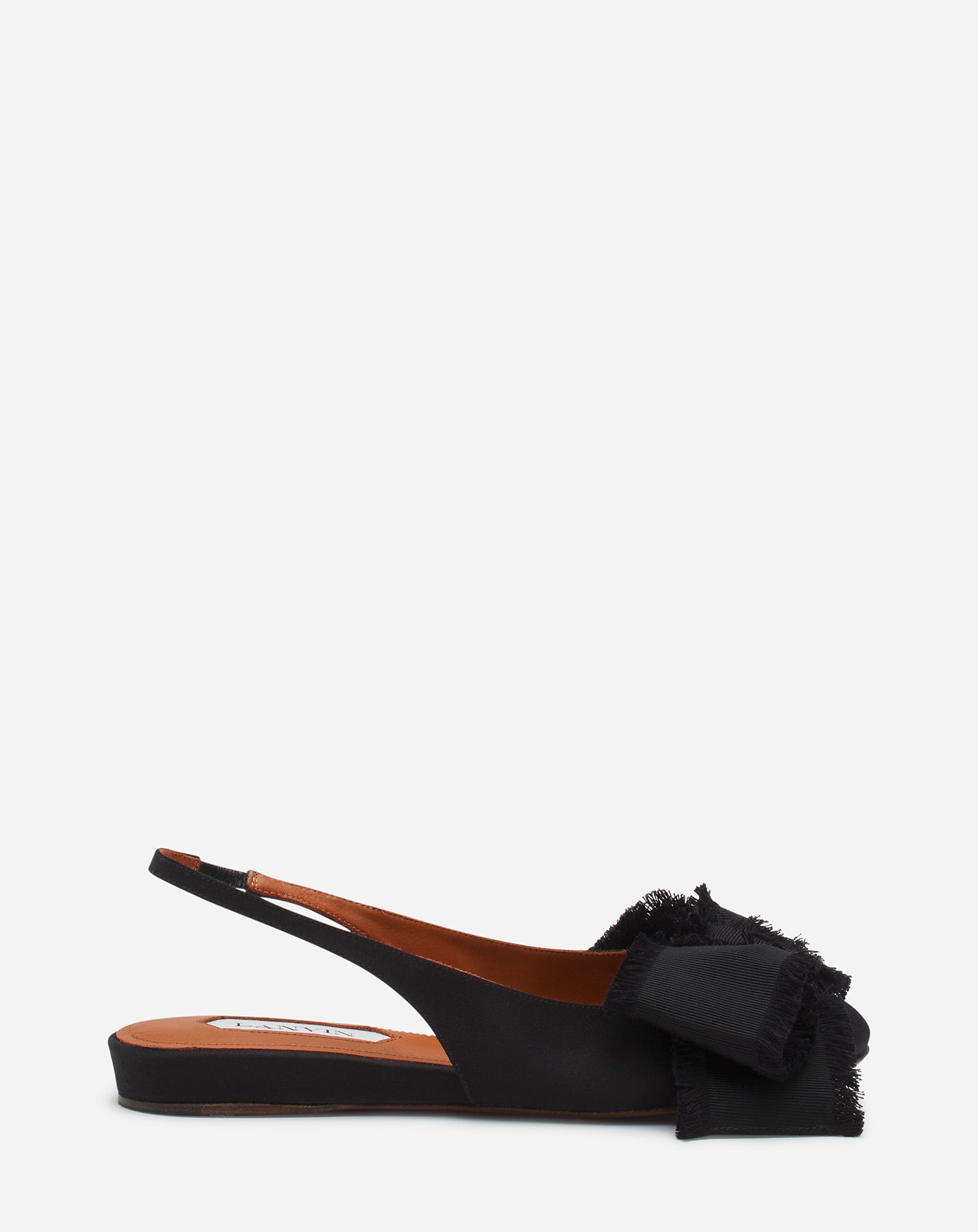 SLINGBACK BALLERINA FLAT IN SATIN FW-FSMA02-SATN-A241035