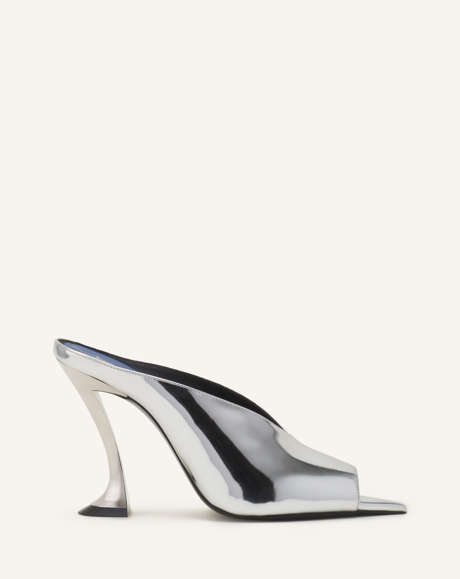 MULE MIDNIGHT STEP EN CUIR MÉTALLIQUE