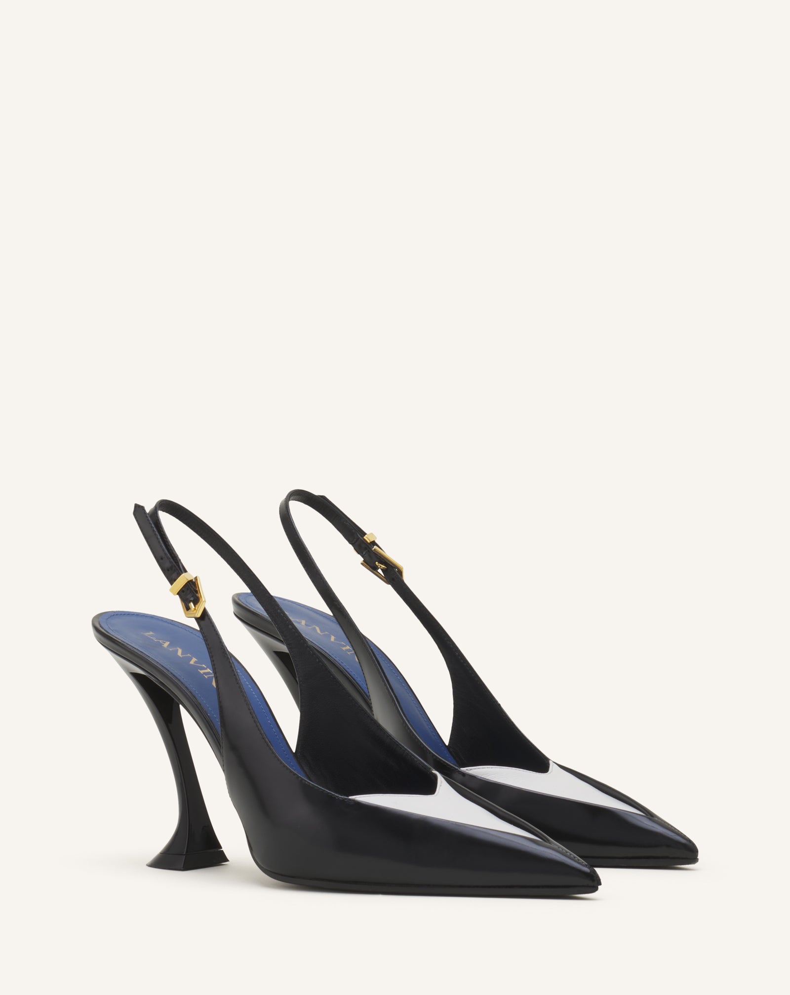 GREY SERENADE SLINGBACK IN LEATHER