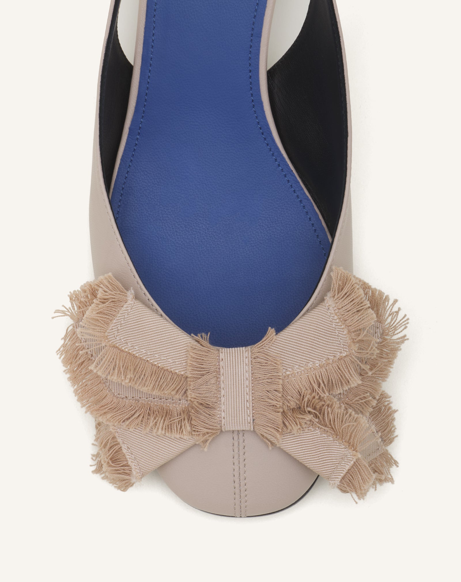 SLINGBACK À TALONS BALLERINE EN CUIR