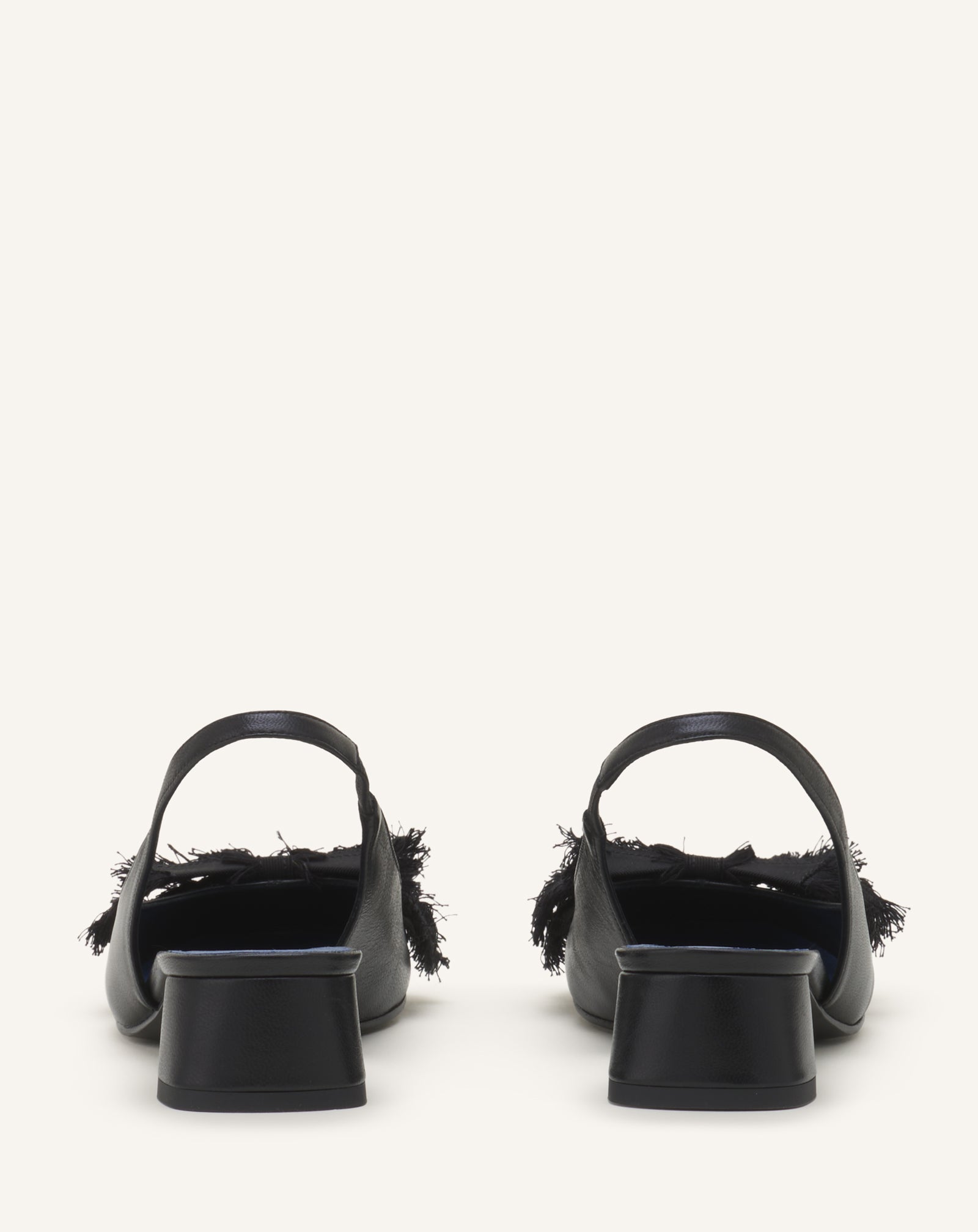 SLINGBACK À TALONS BALLERINE EN CUIR