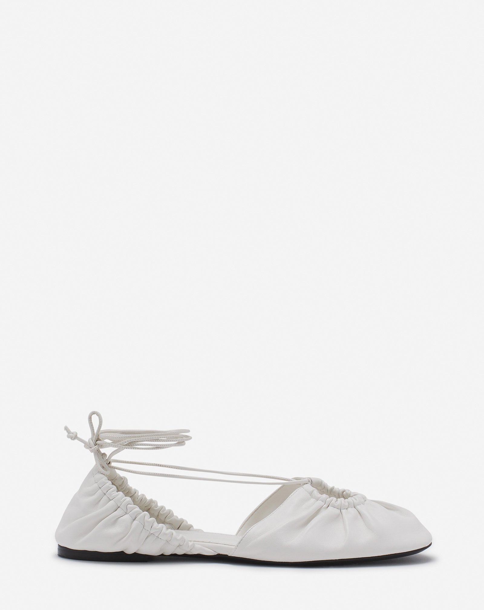 MESURE LACE-UP LEATHER BALLERINA