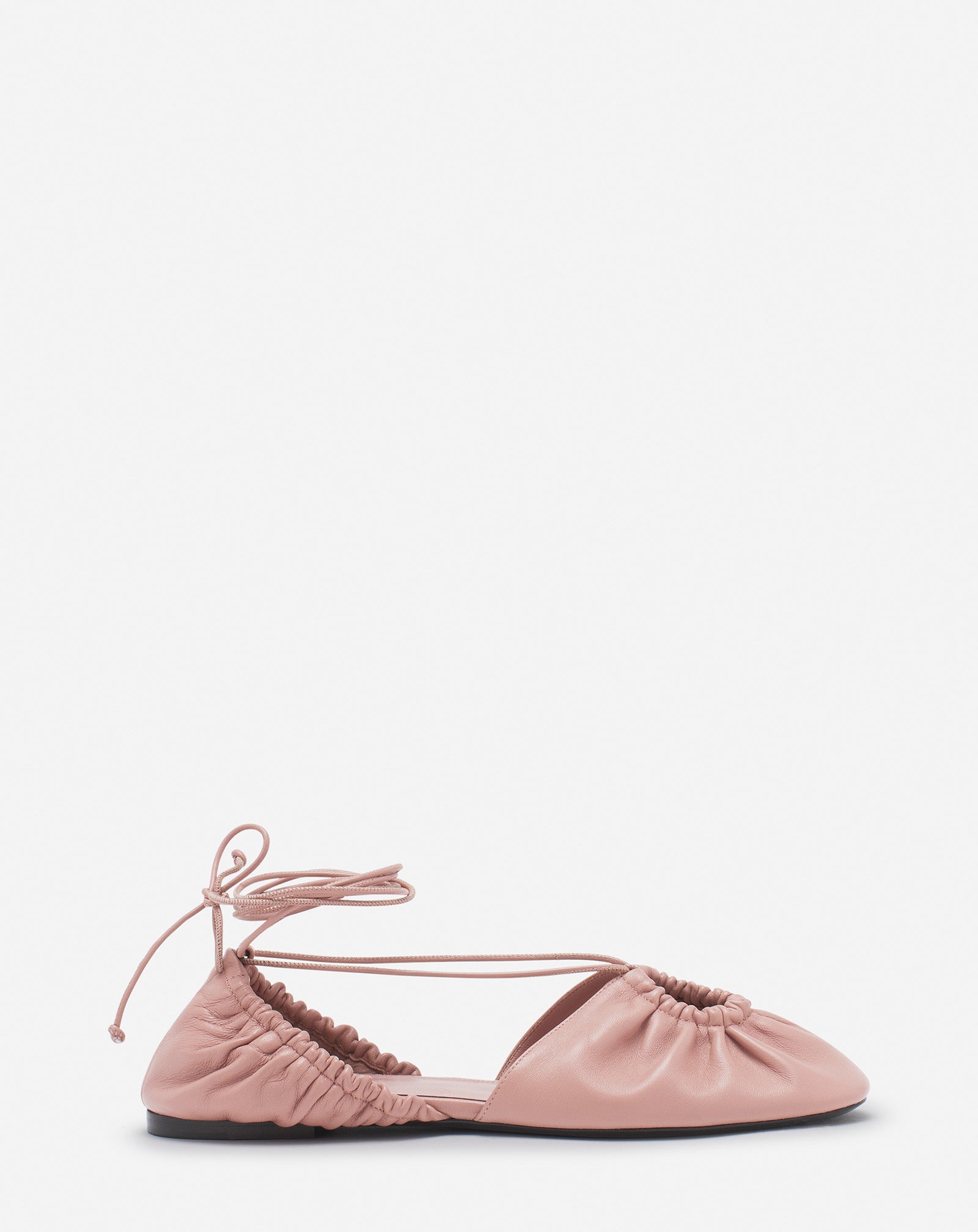 MESURE LACE-UP LEATHER BALLERINA