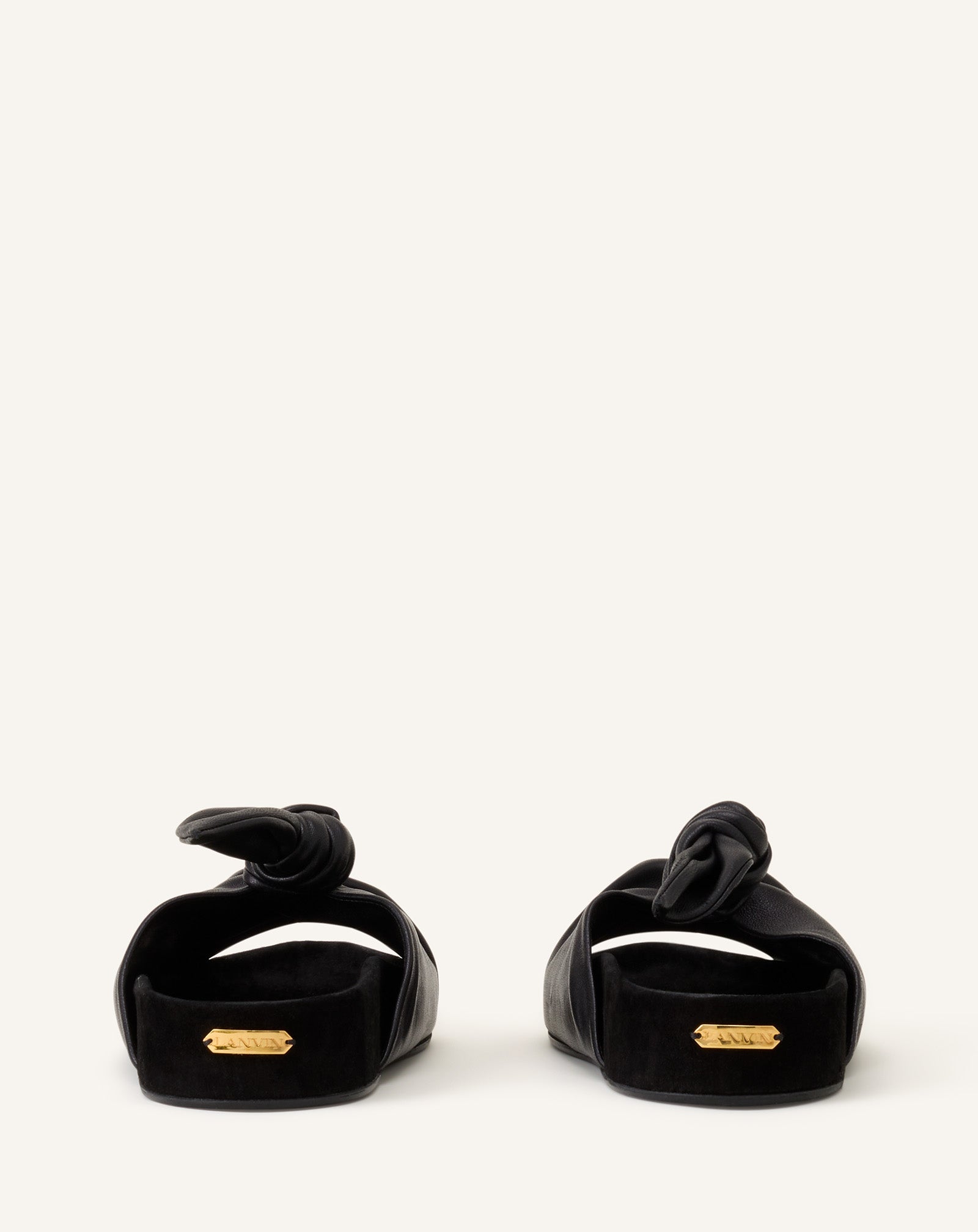 MULE PLATE COCOON EN CUIR