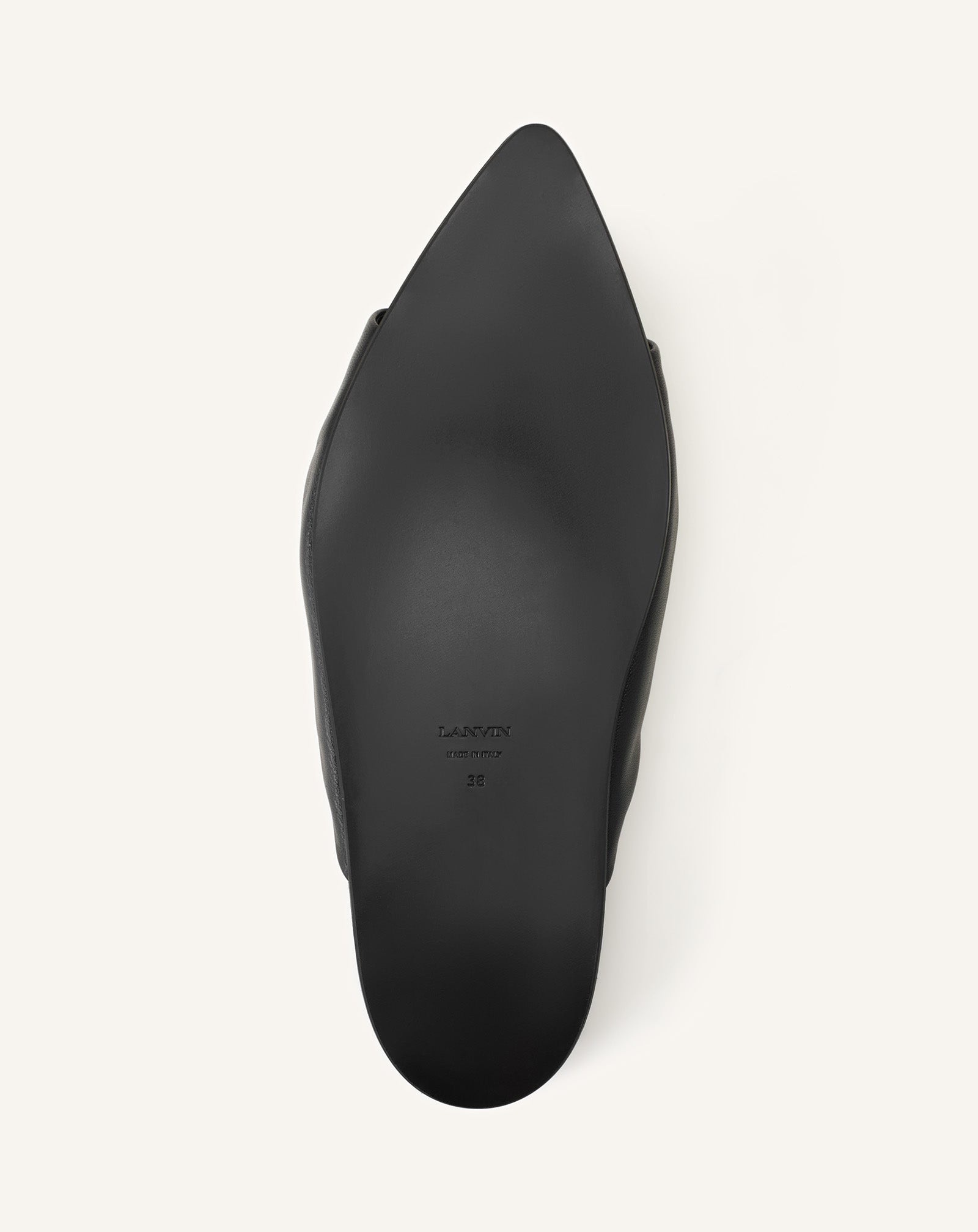 MULE PLATE COCOON EN CUIR