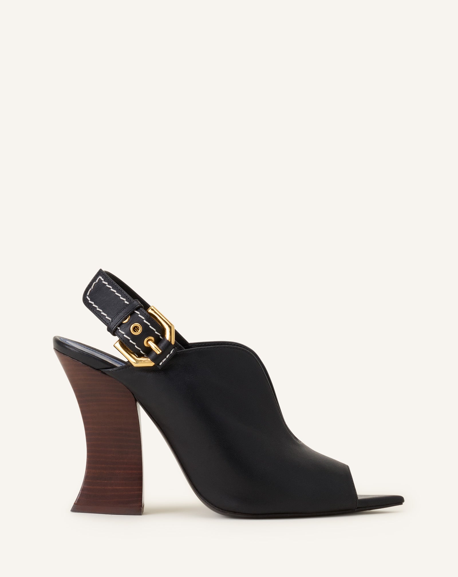 Brown Eclipse Arch Heeled Mule | Lanvin