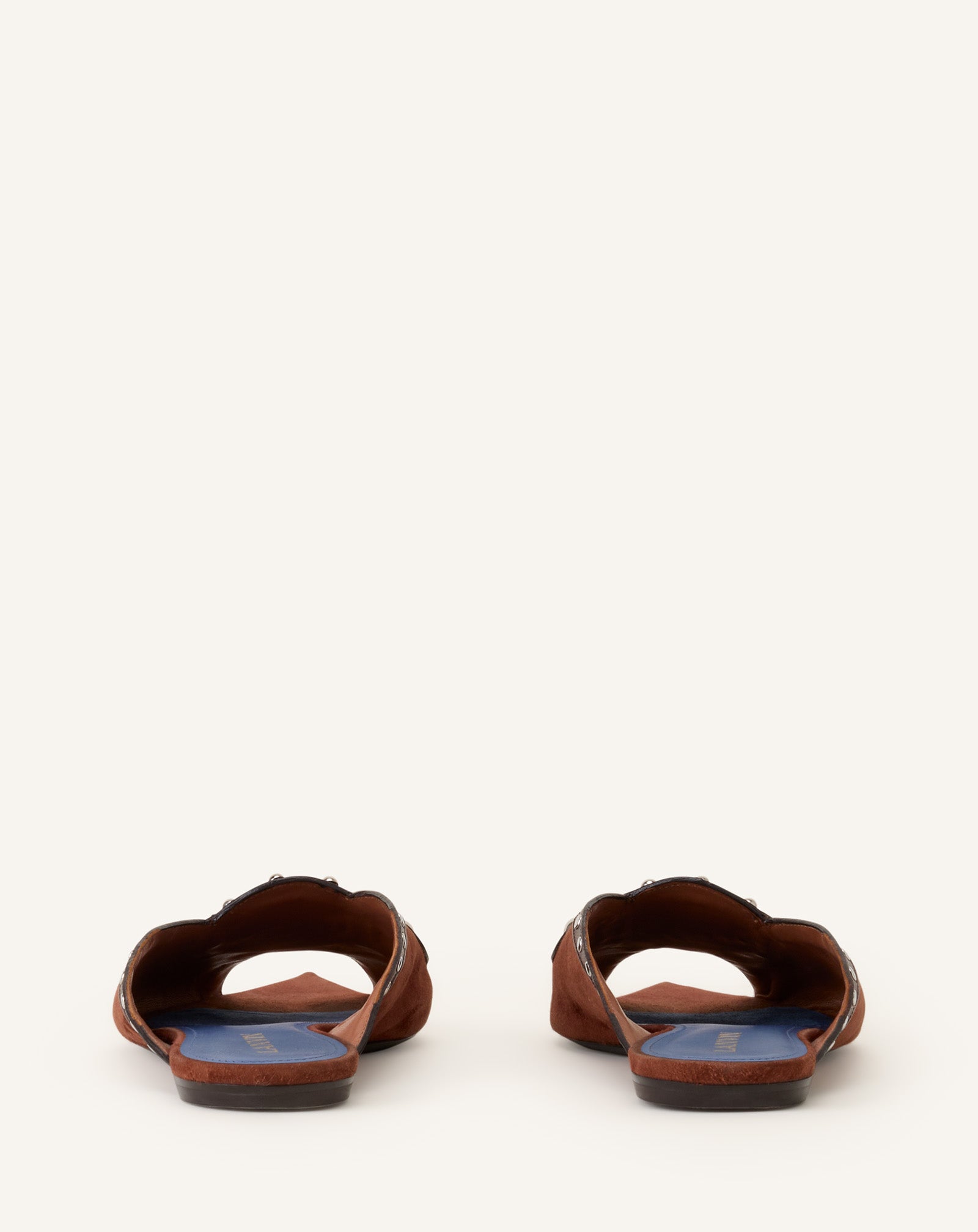 BROWN ECLIPSE FLAT MULE