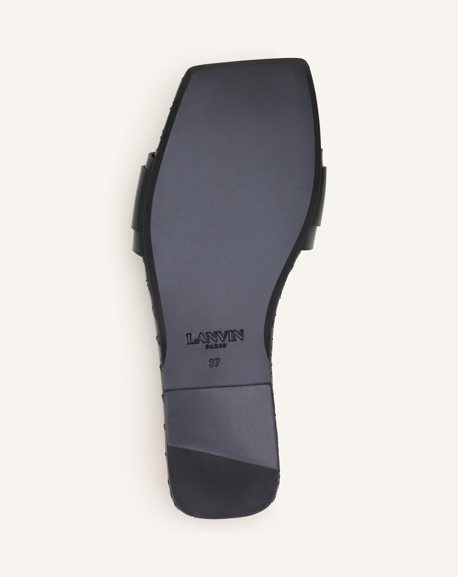 BLACK MOTHER & DAUGHTER FLAT MULE