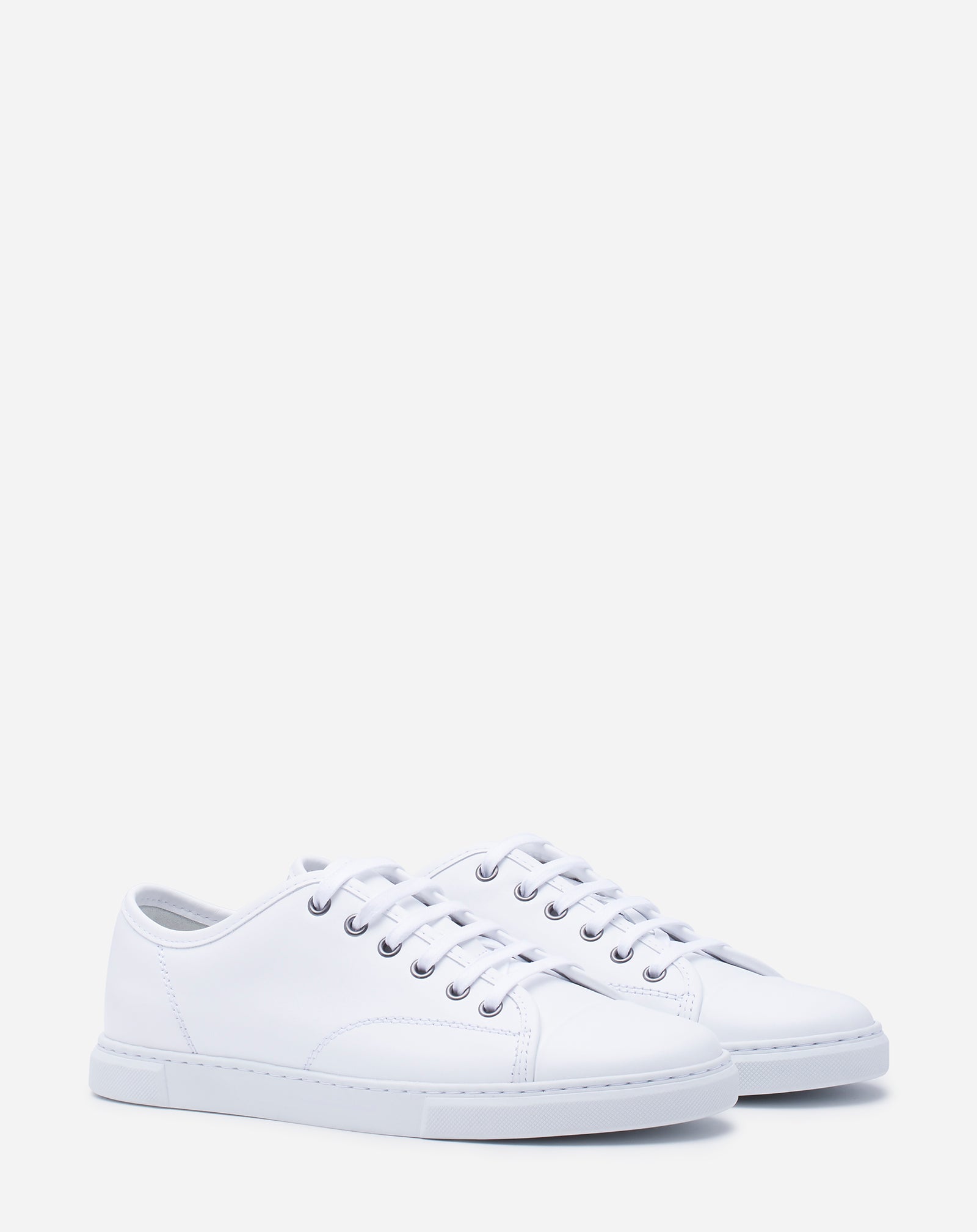 White Dbb1 Leather Sneakers | Lanvin
