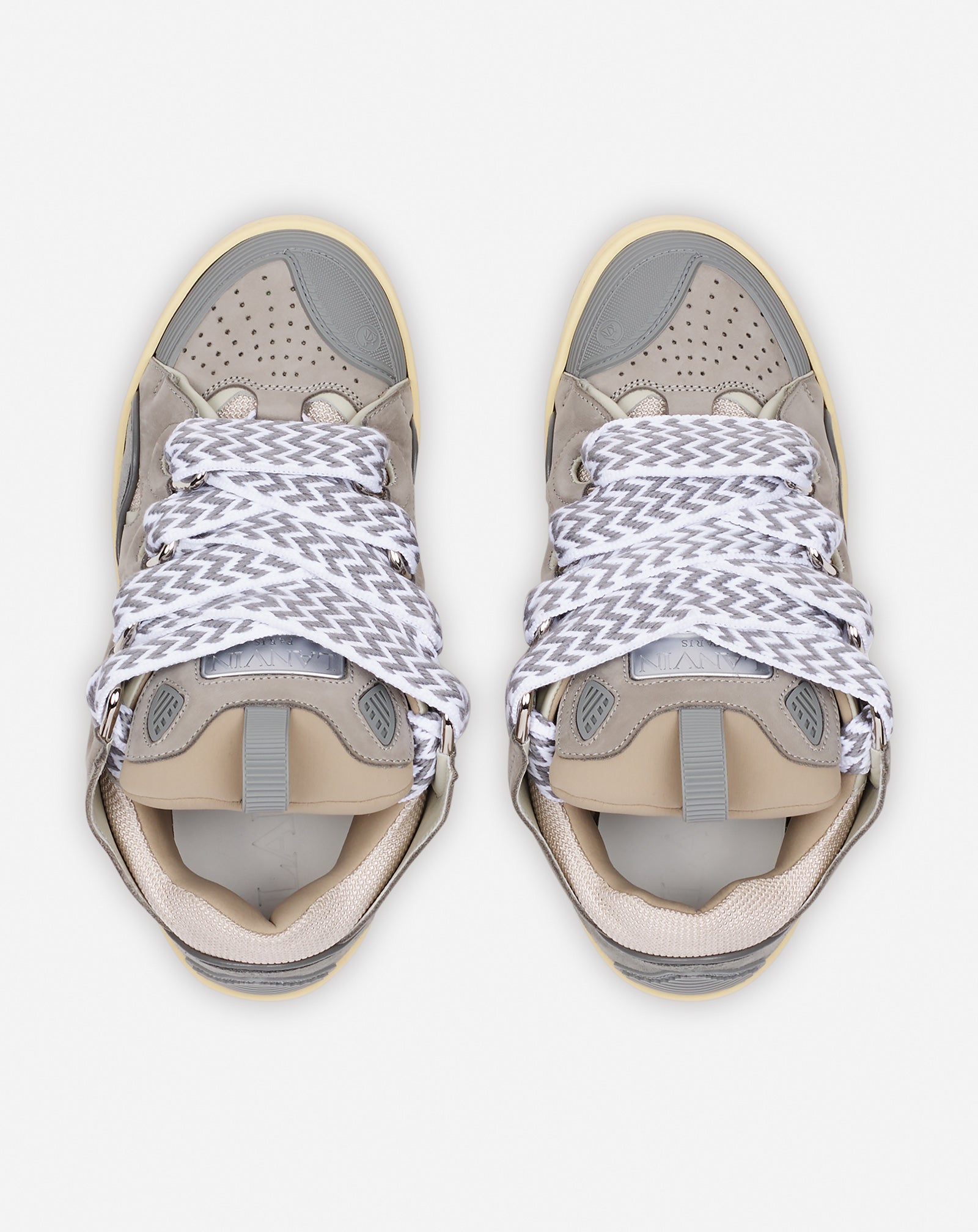 LEATHER CURB SNEAKERS