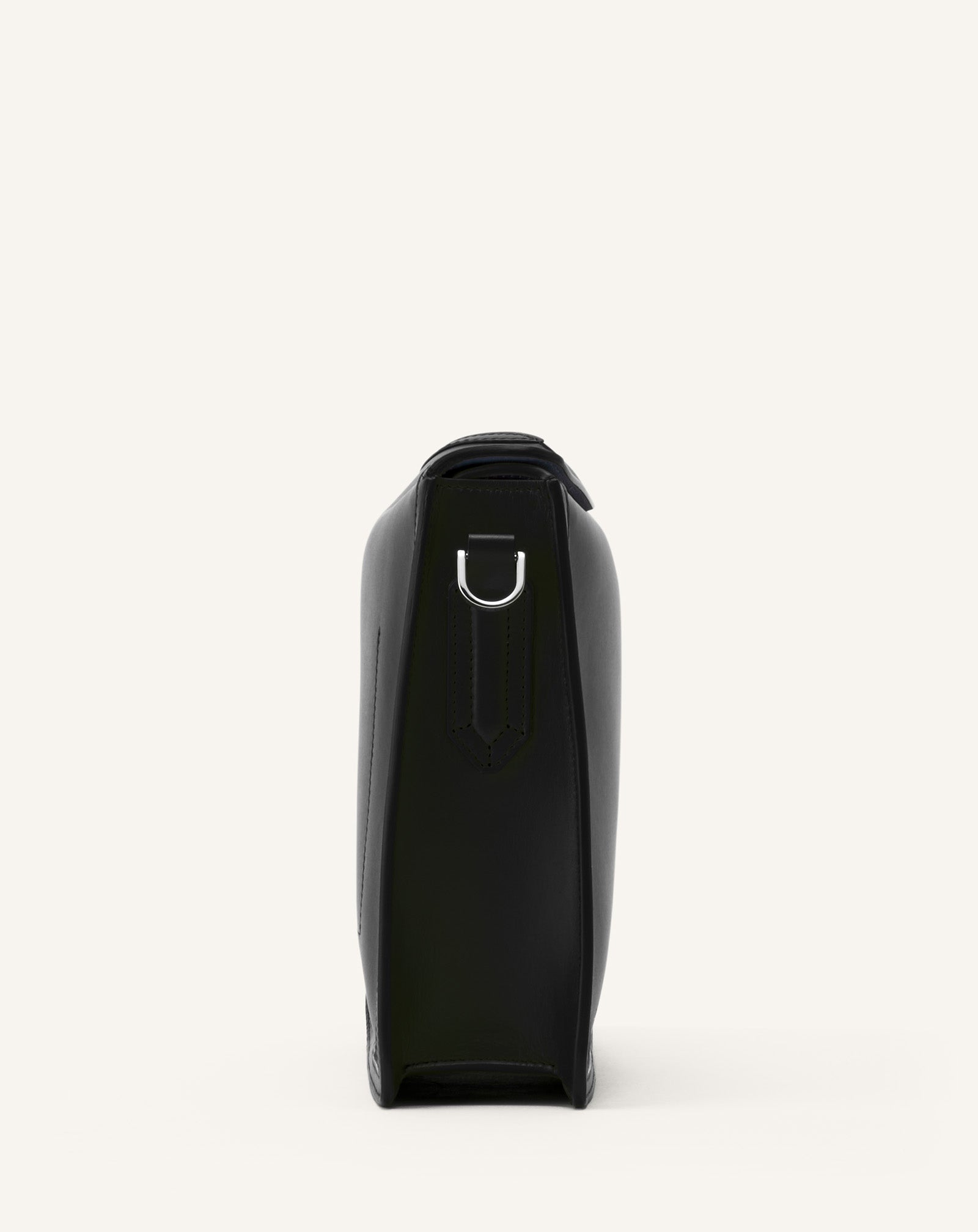 SAC POCHETTE COMPAGNON EN CUIR NOIR